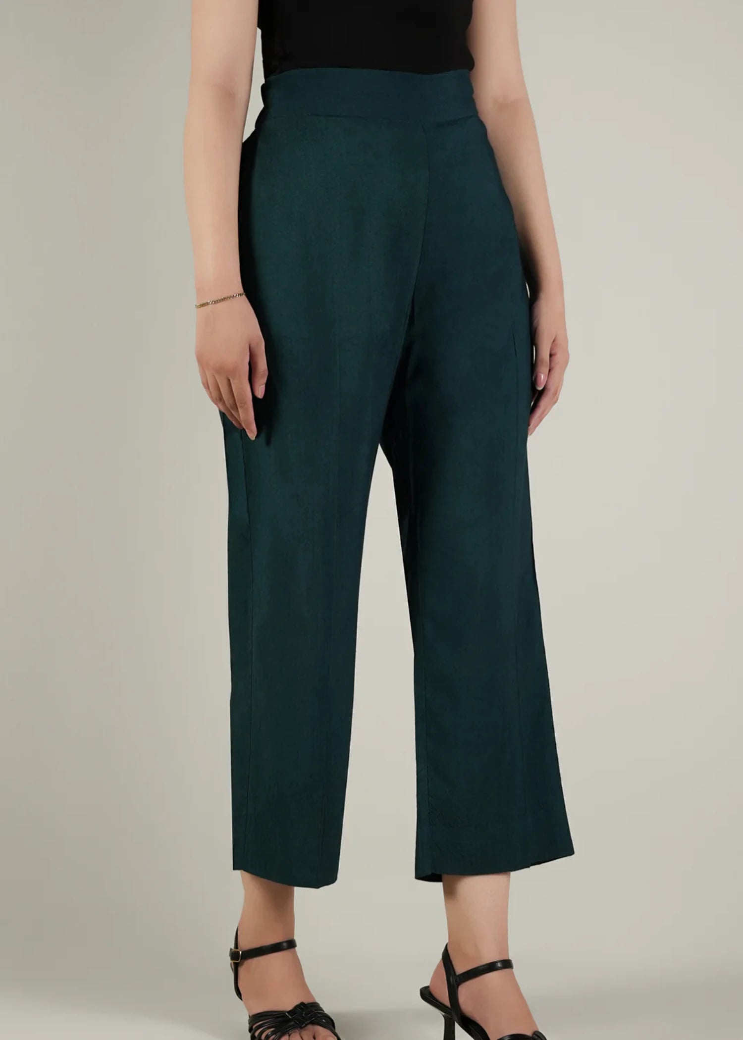 linen Pants in Teal