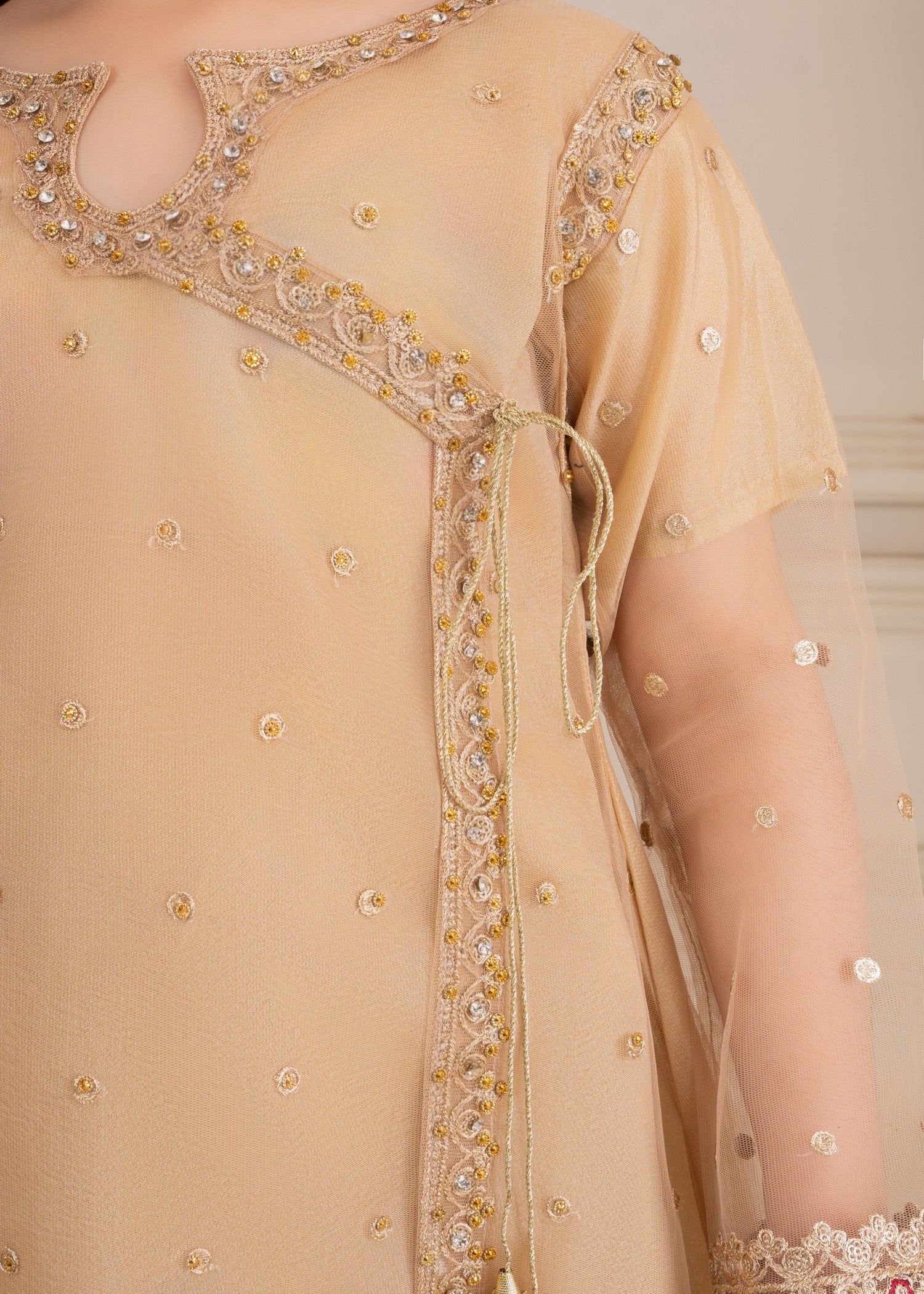 net Angrakha in Beige