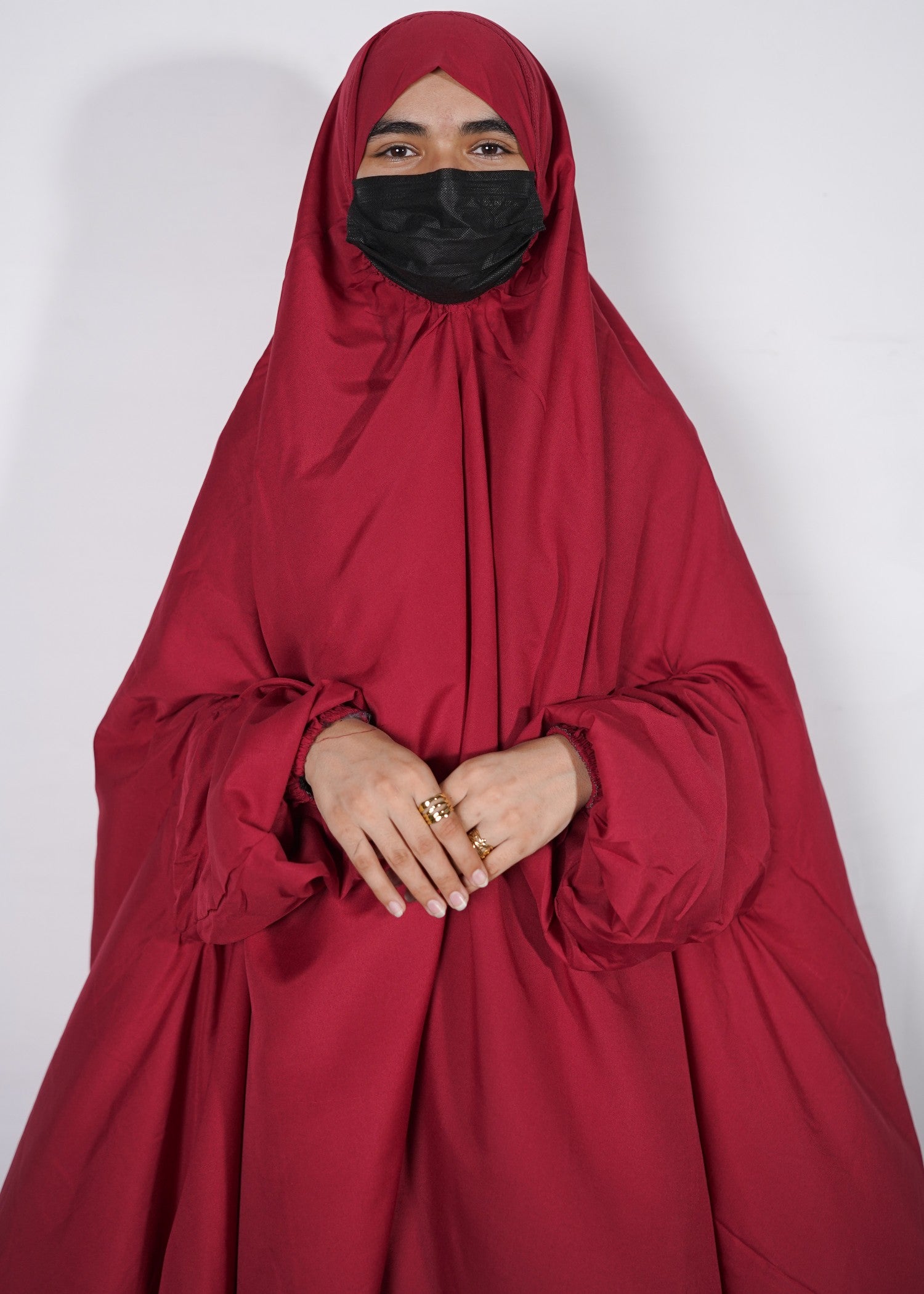 cotton linen Chaddar in Maroon