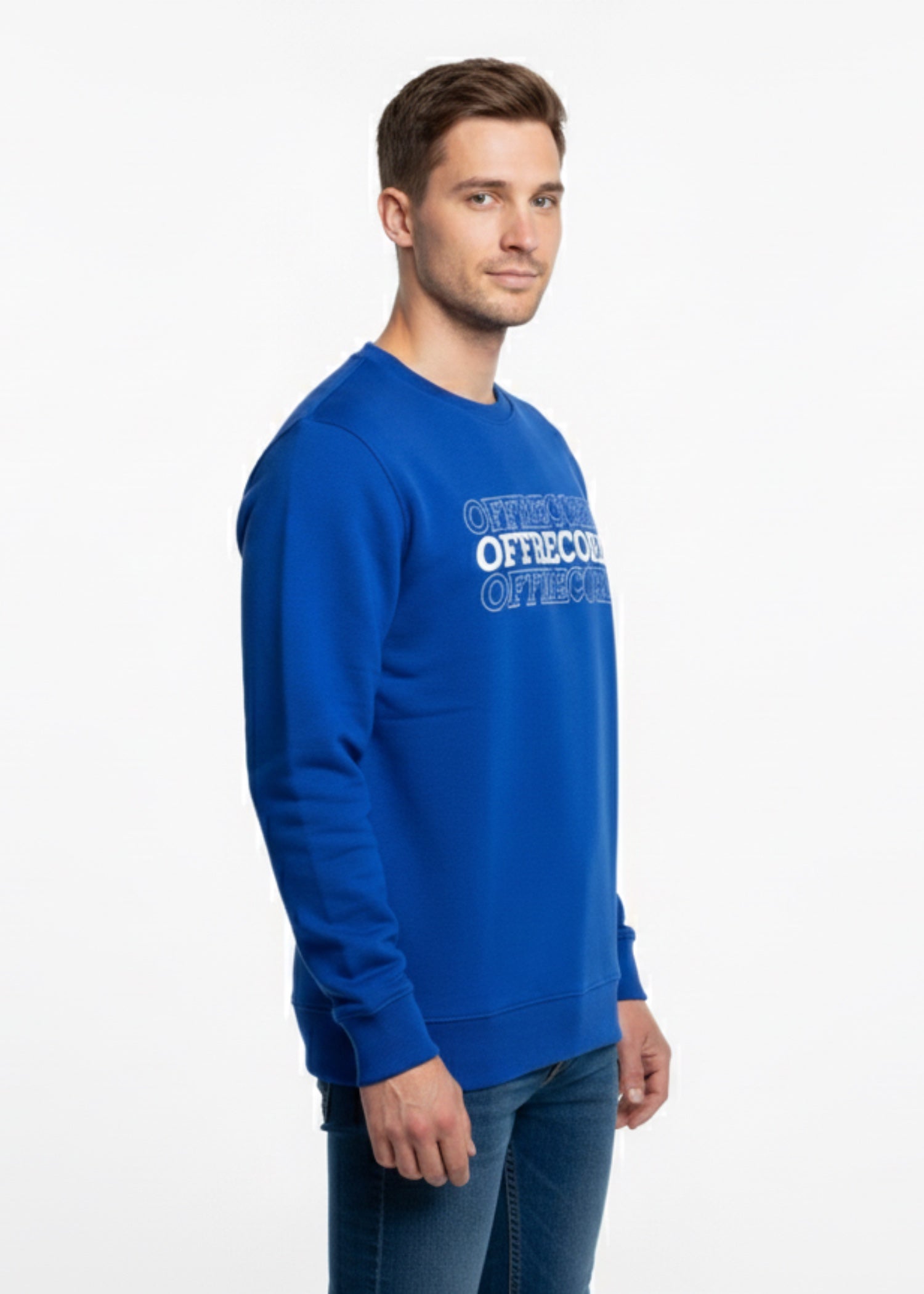 fleece Sweatshirt in Blue