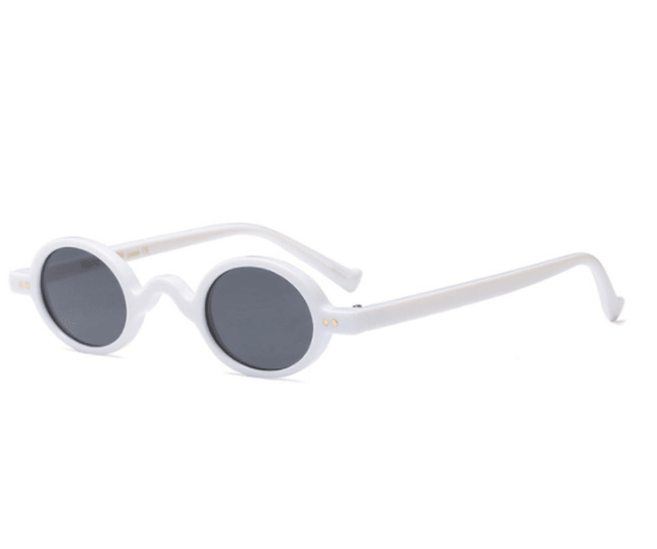Oval Retro Sunglasses Men Leopard Print