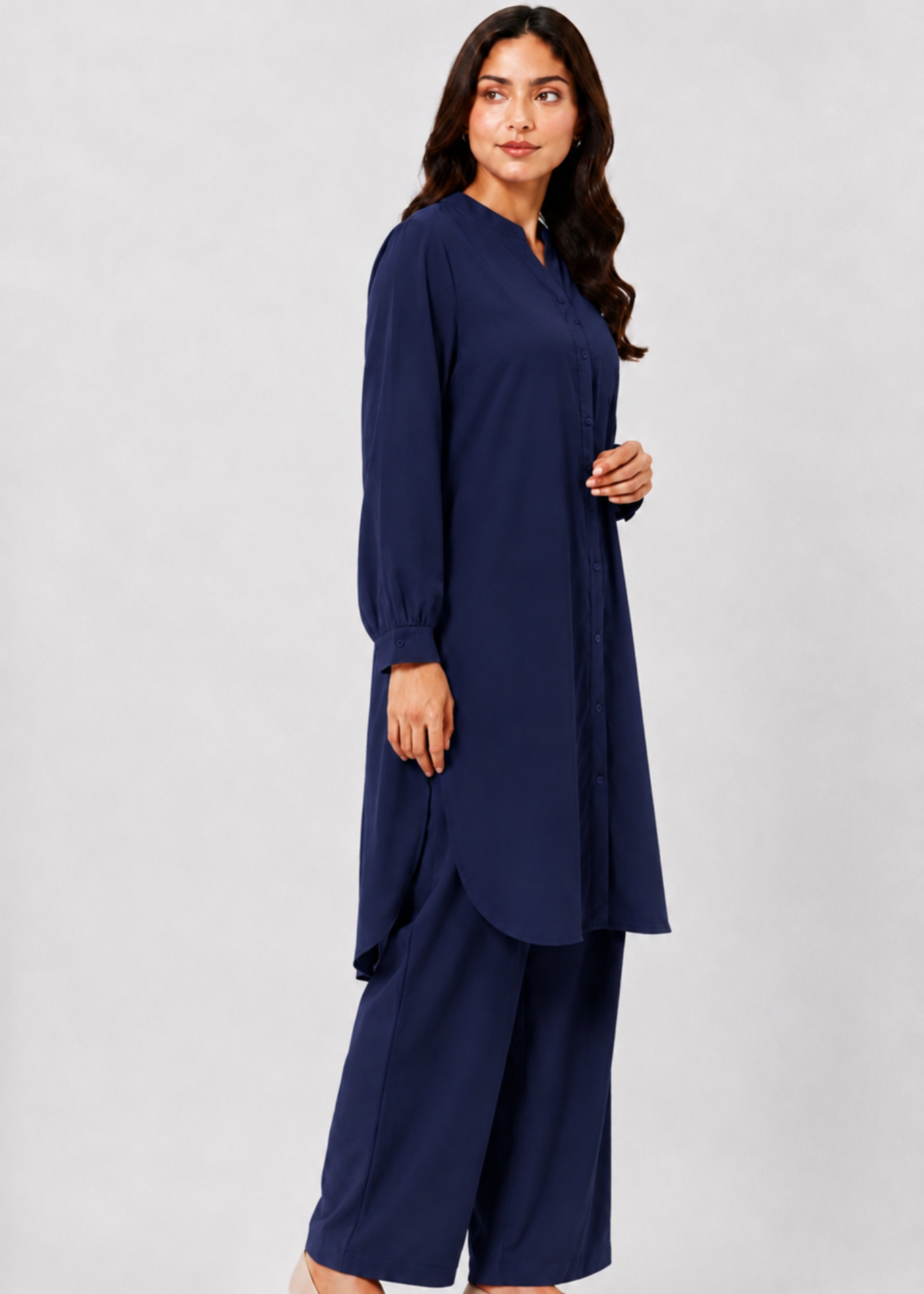 linen Co Ord Sets in Midnight blue