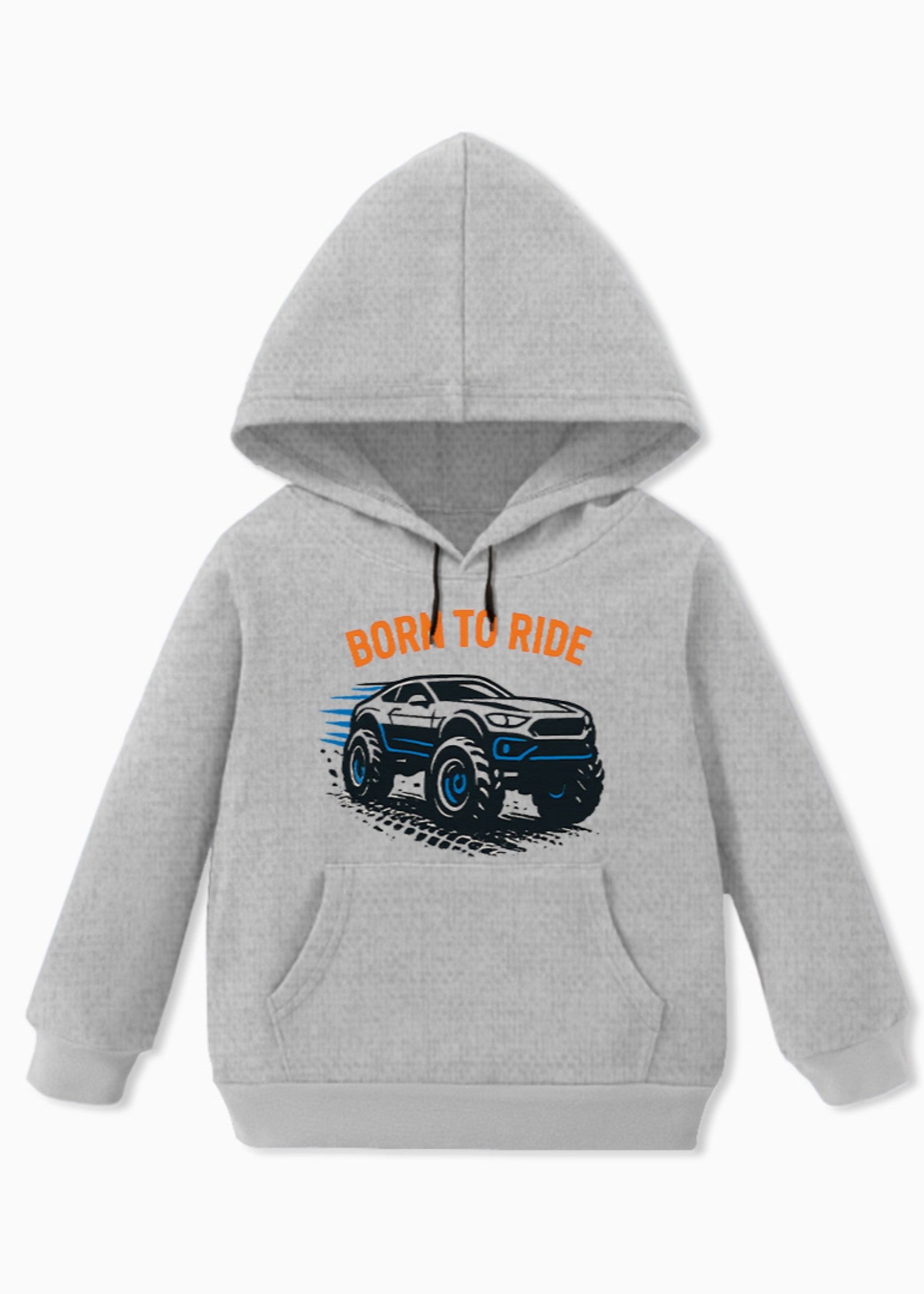 fleece Hoodie in Pastel grey