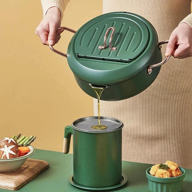 Stainless Steel Oil Frying Pot with Temperature Control