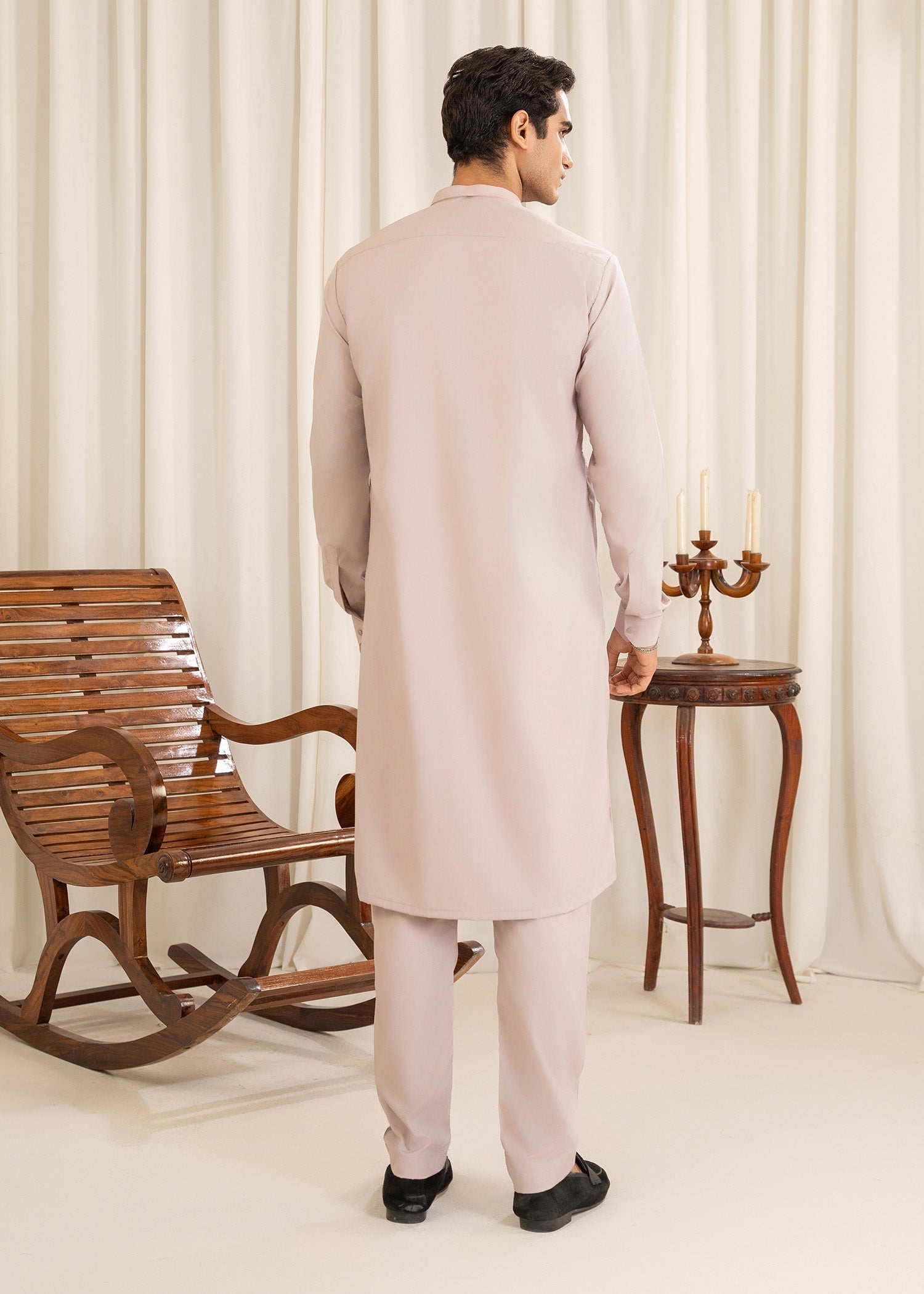 wash & wear Kurta Set in Rose pink