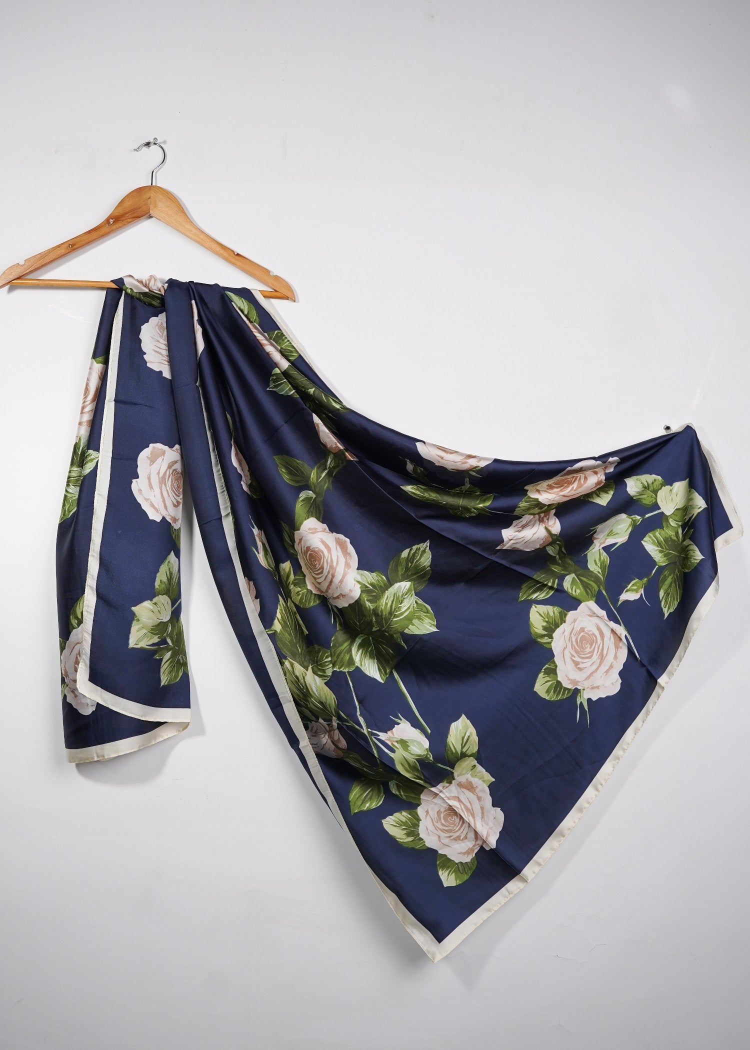 silk Hijab in Navy blue
