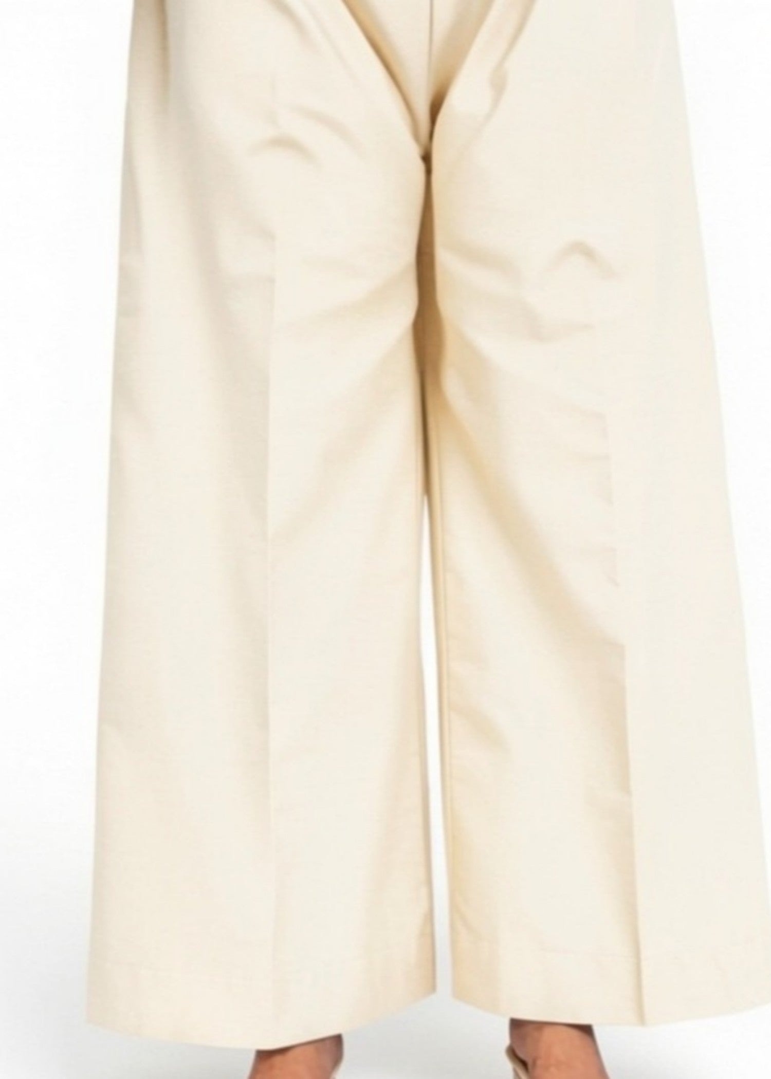 cotton Trousers in Off-white