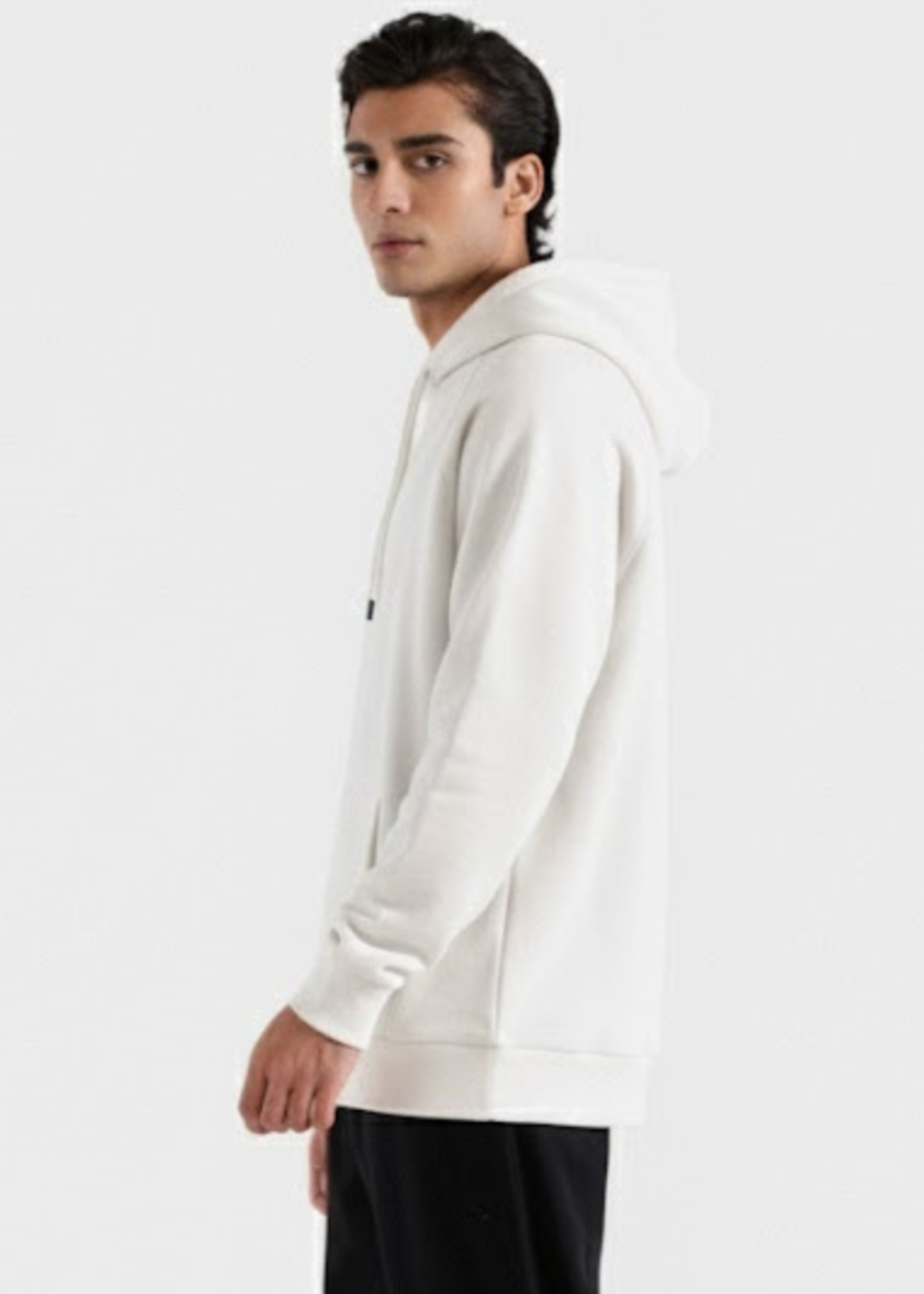 fleece Hoodie in White