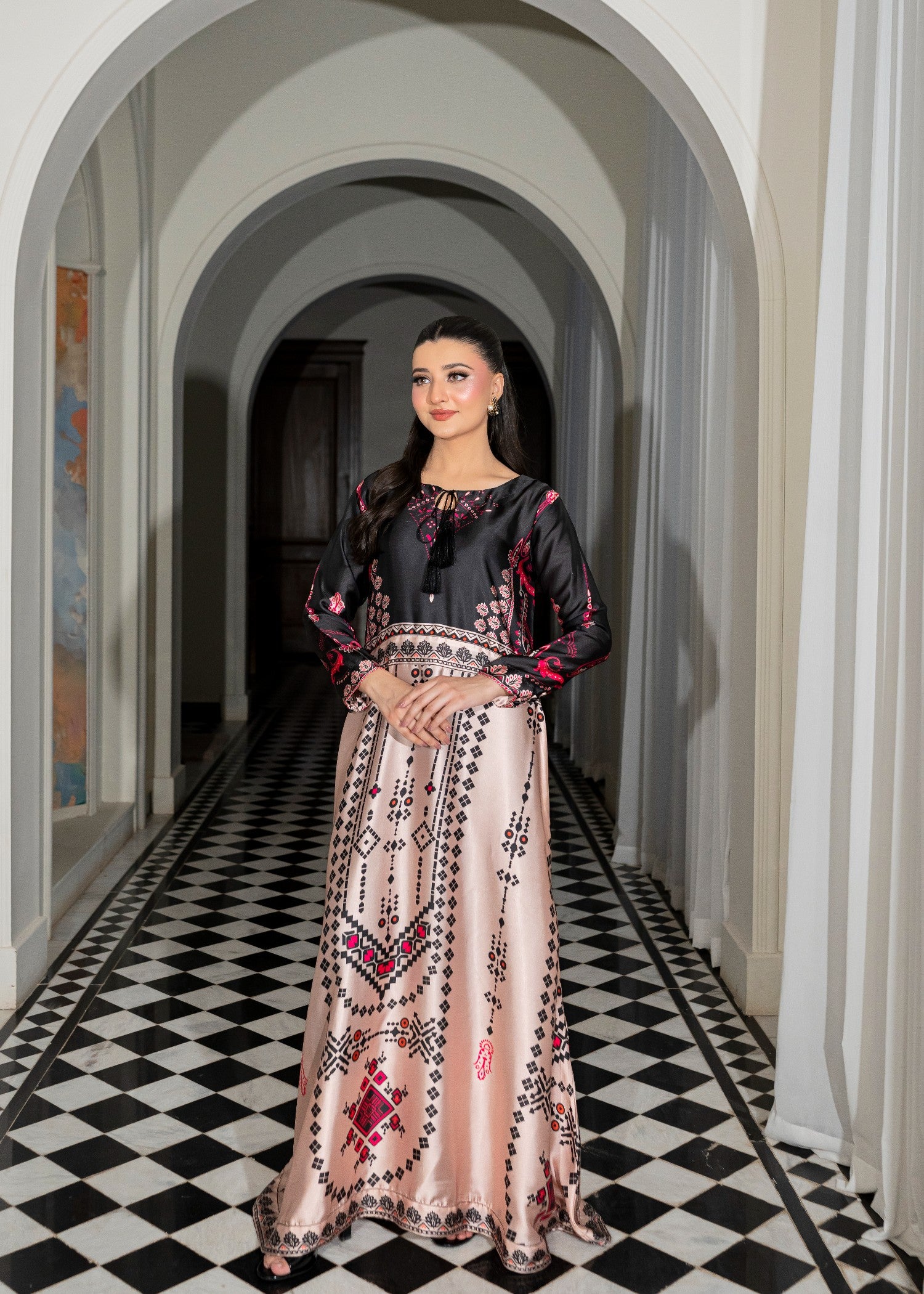 pk charmuse silk Maxi in Black