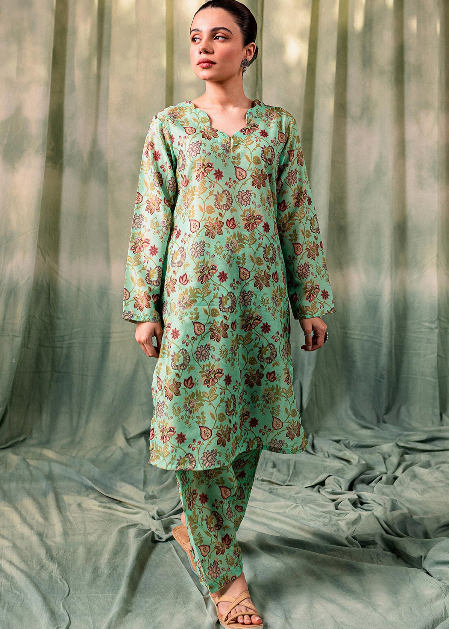 cotton Co Ord Sets in Apple green