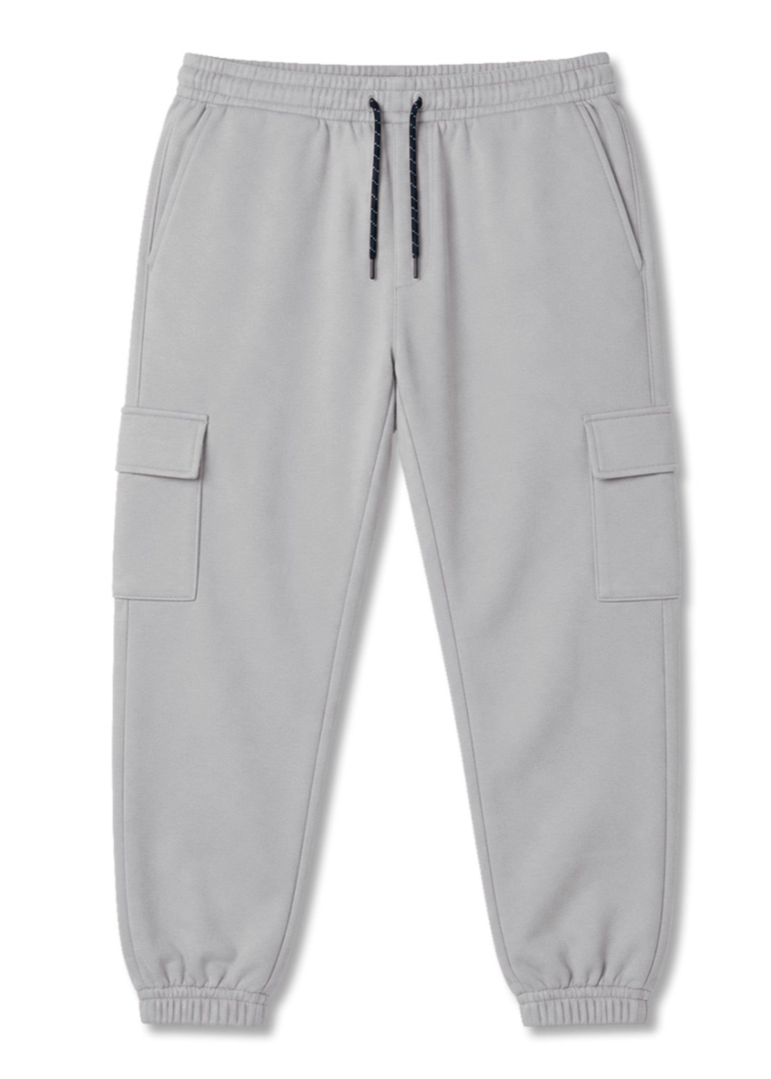 fleece Jogger Pants in Silver
