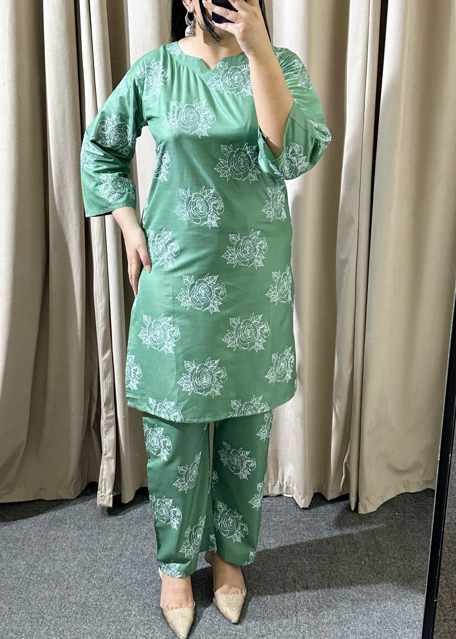 linen Co Ord Sets in Sage green