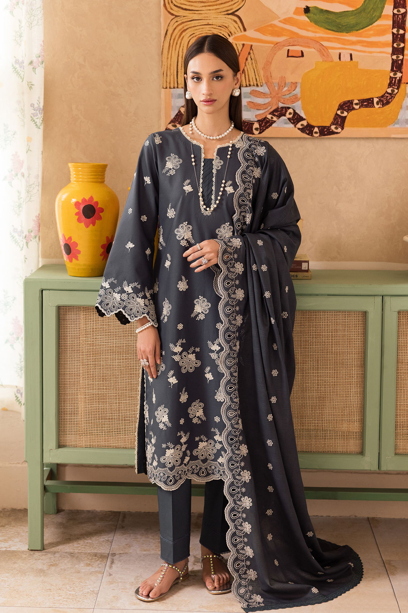 Nissa Chikankari Lawn – N-01