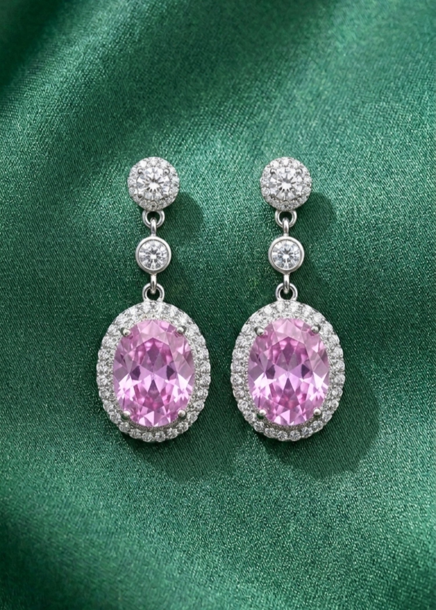 Earrings in Pink Color by - Trendy Women Earrings MQJ8396