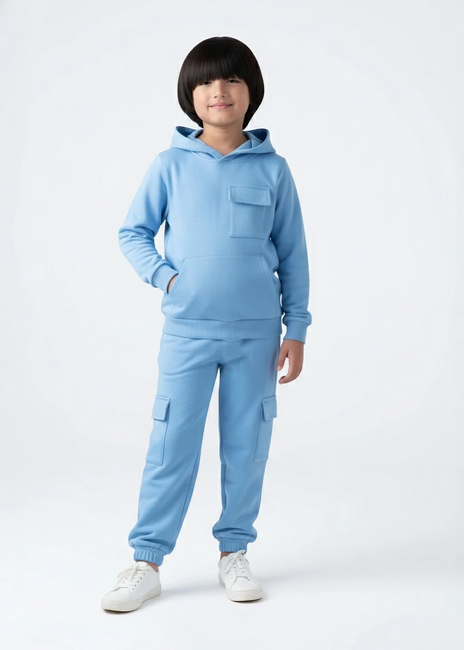 fleece Tracksuit in Sky blue