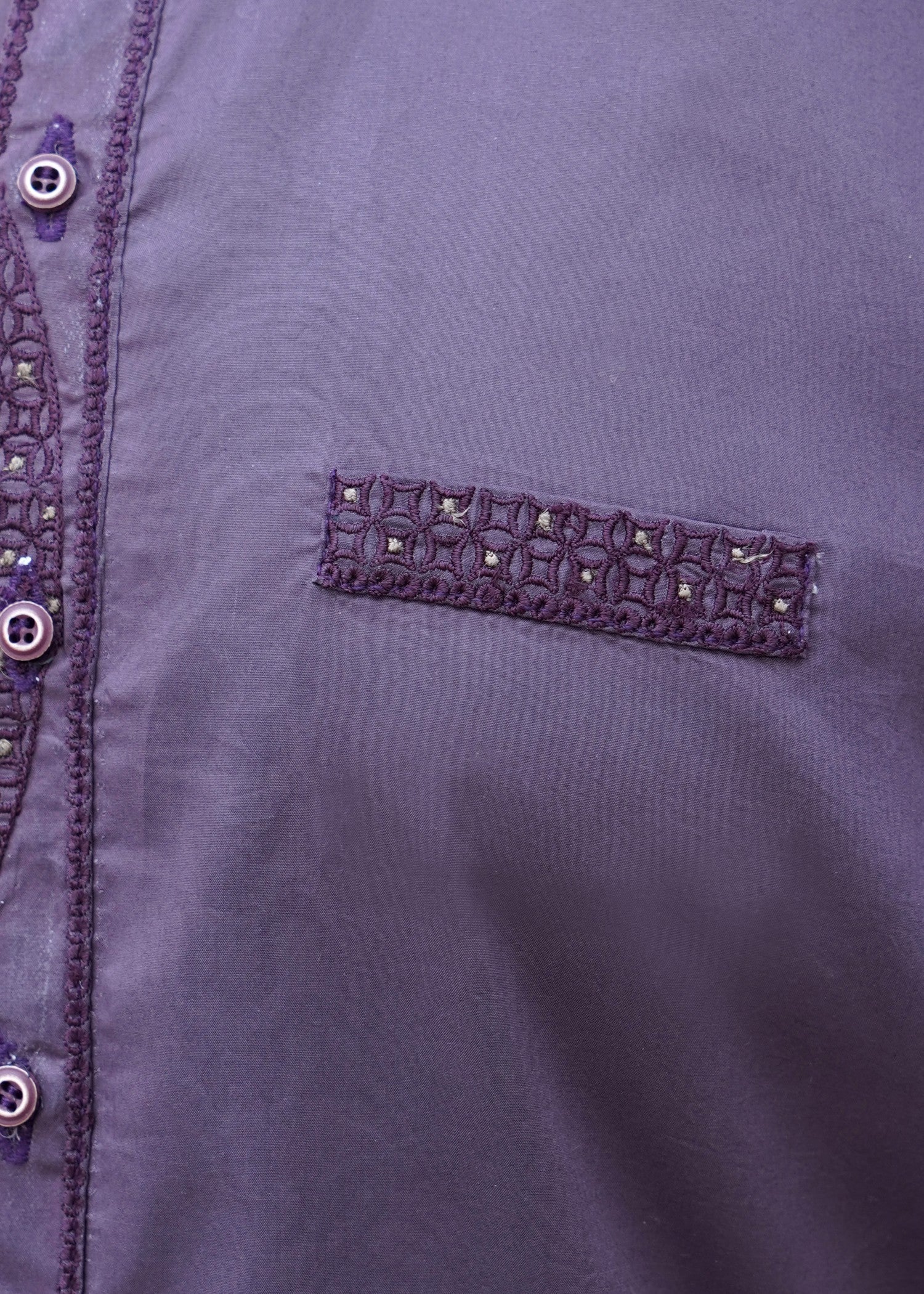 cotton viscose Unstitched in Purple