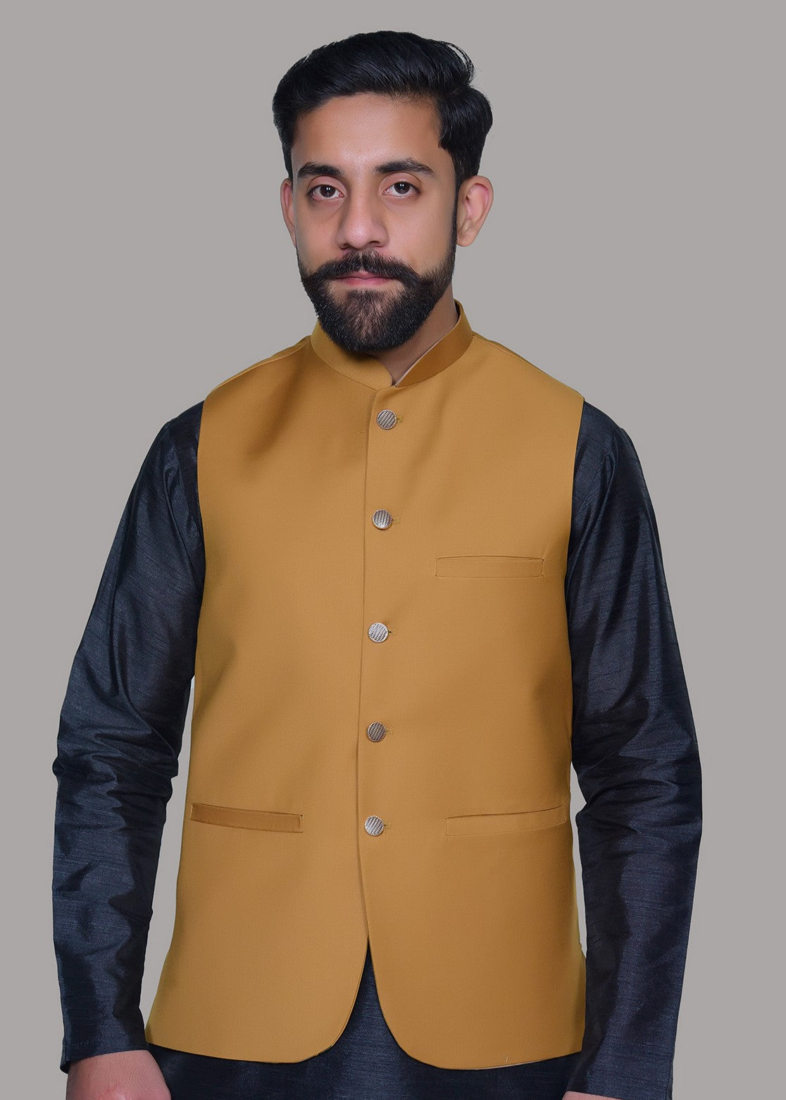 suiting Waistcoat in Mustard