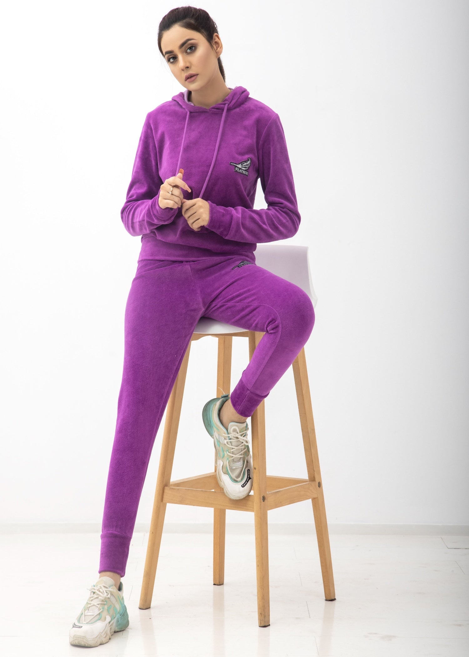terry Co Ord Sets in Purple