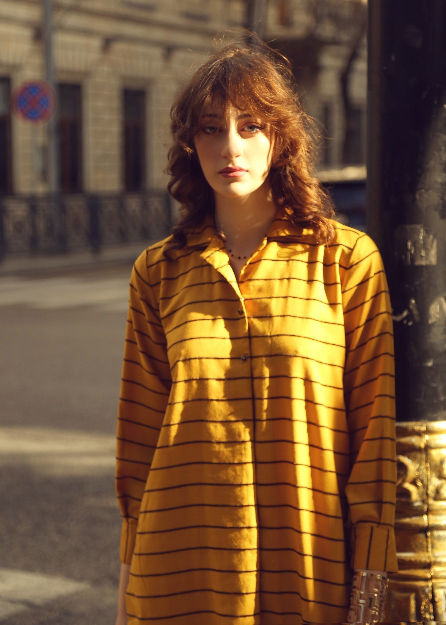 dobby Co ord Sets in Mustard
