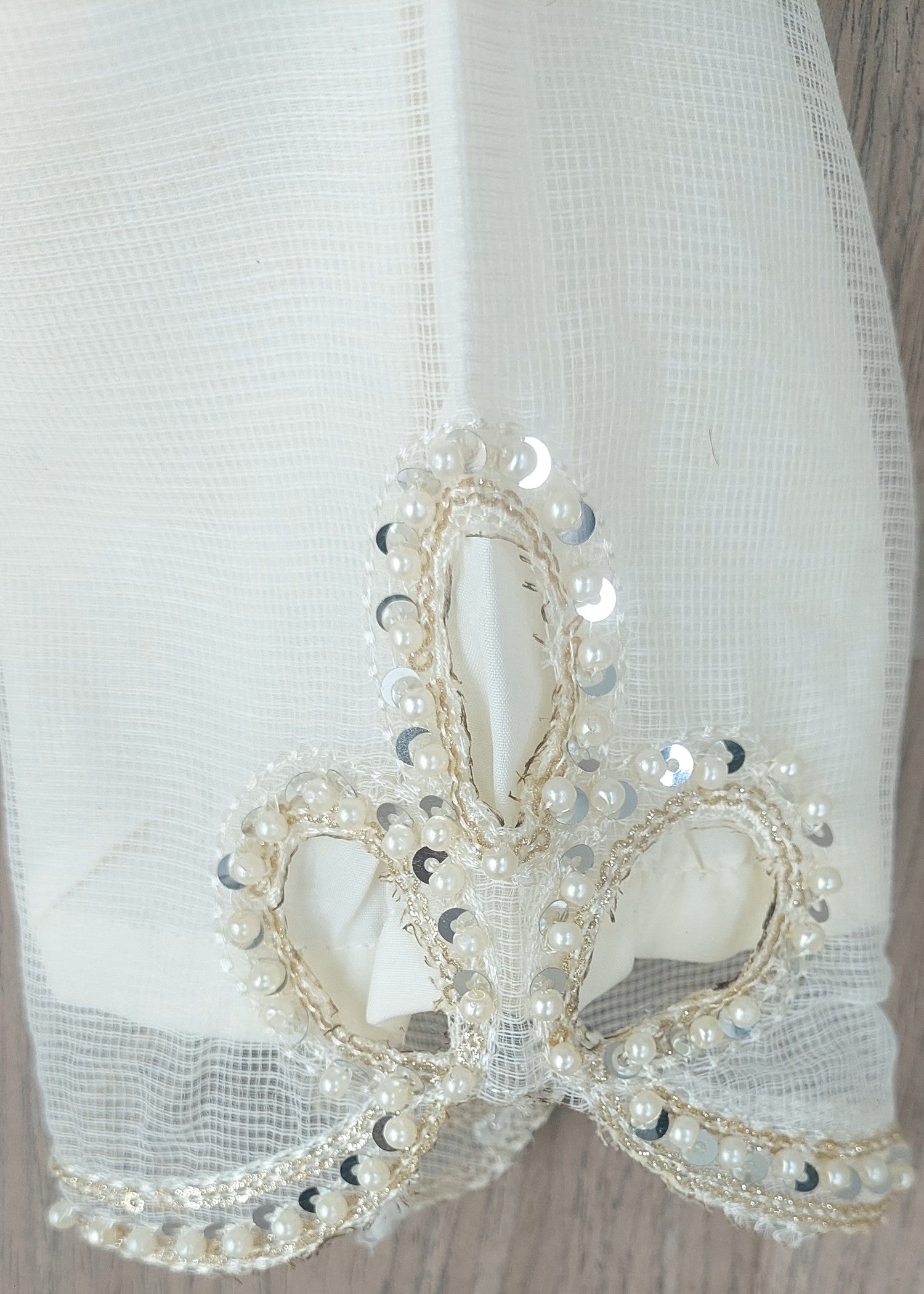 cotton krandi Kurta Set in Ivory