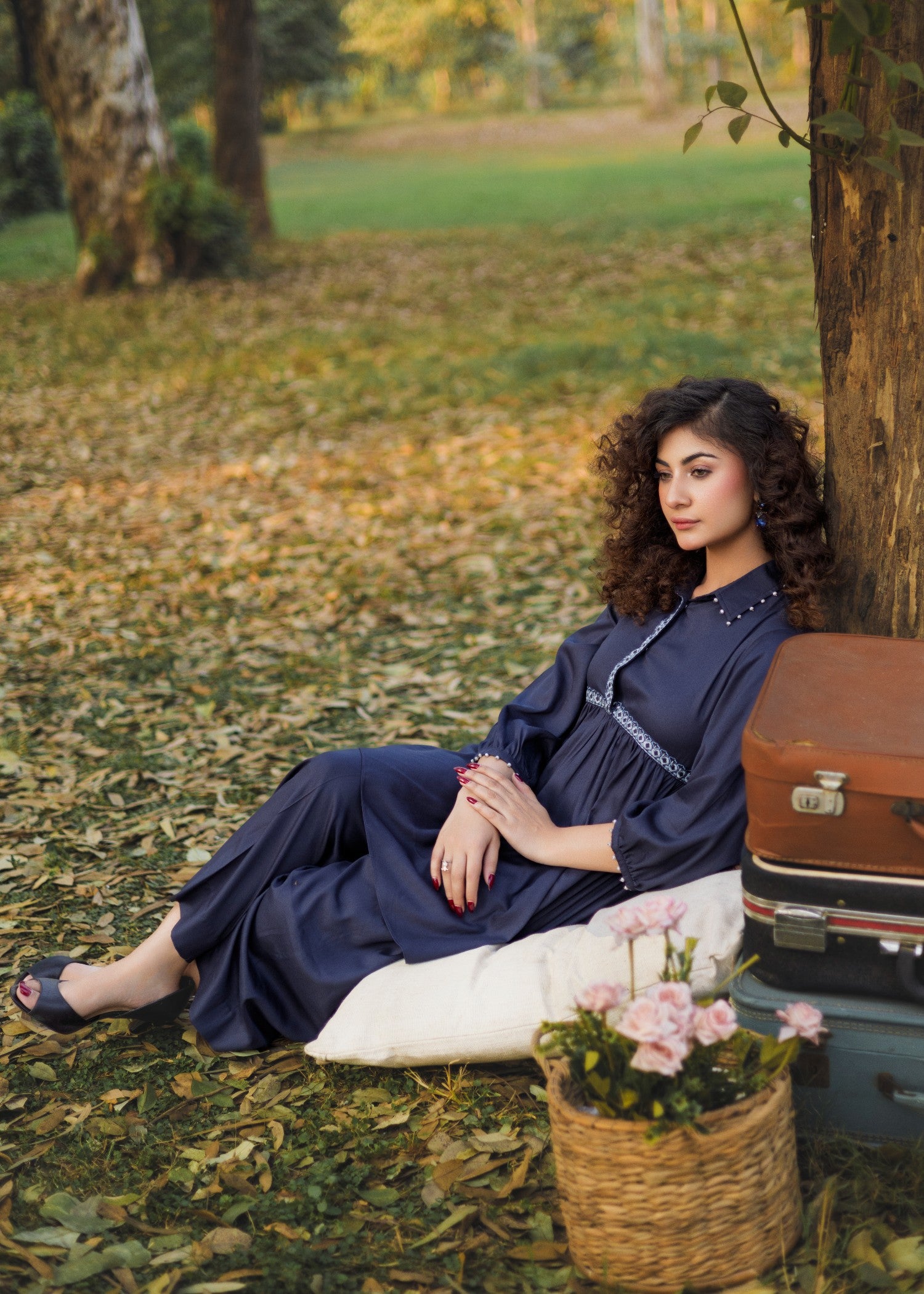 pure marina Co ord Sets in Moonlight blue