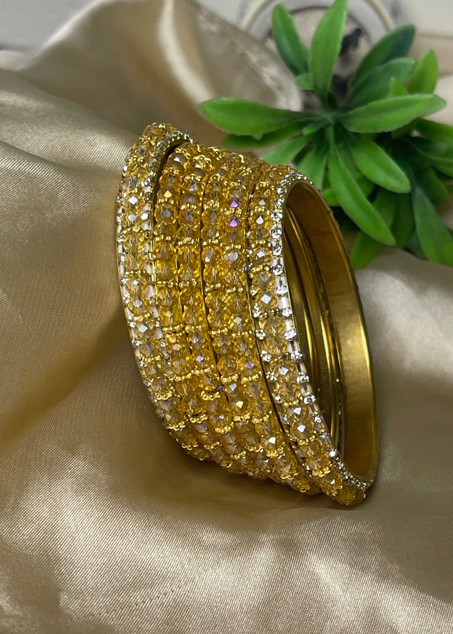 Bangles in Champagne Color by - Trendy Women Bangles VJK3850