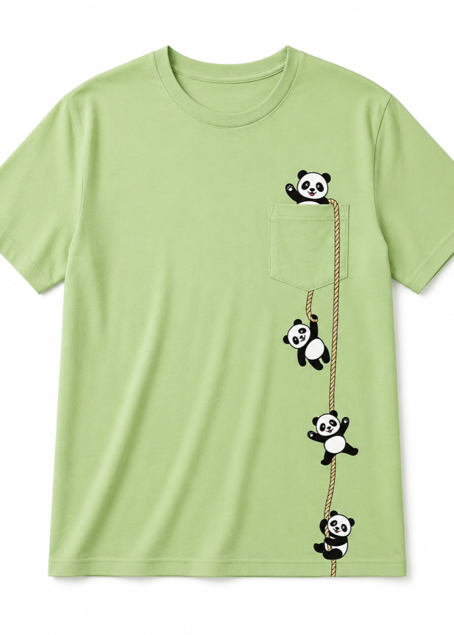 cotton jersey T Shirt in Mint green
