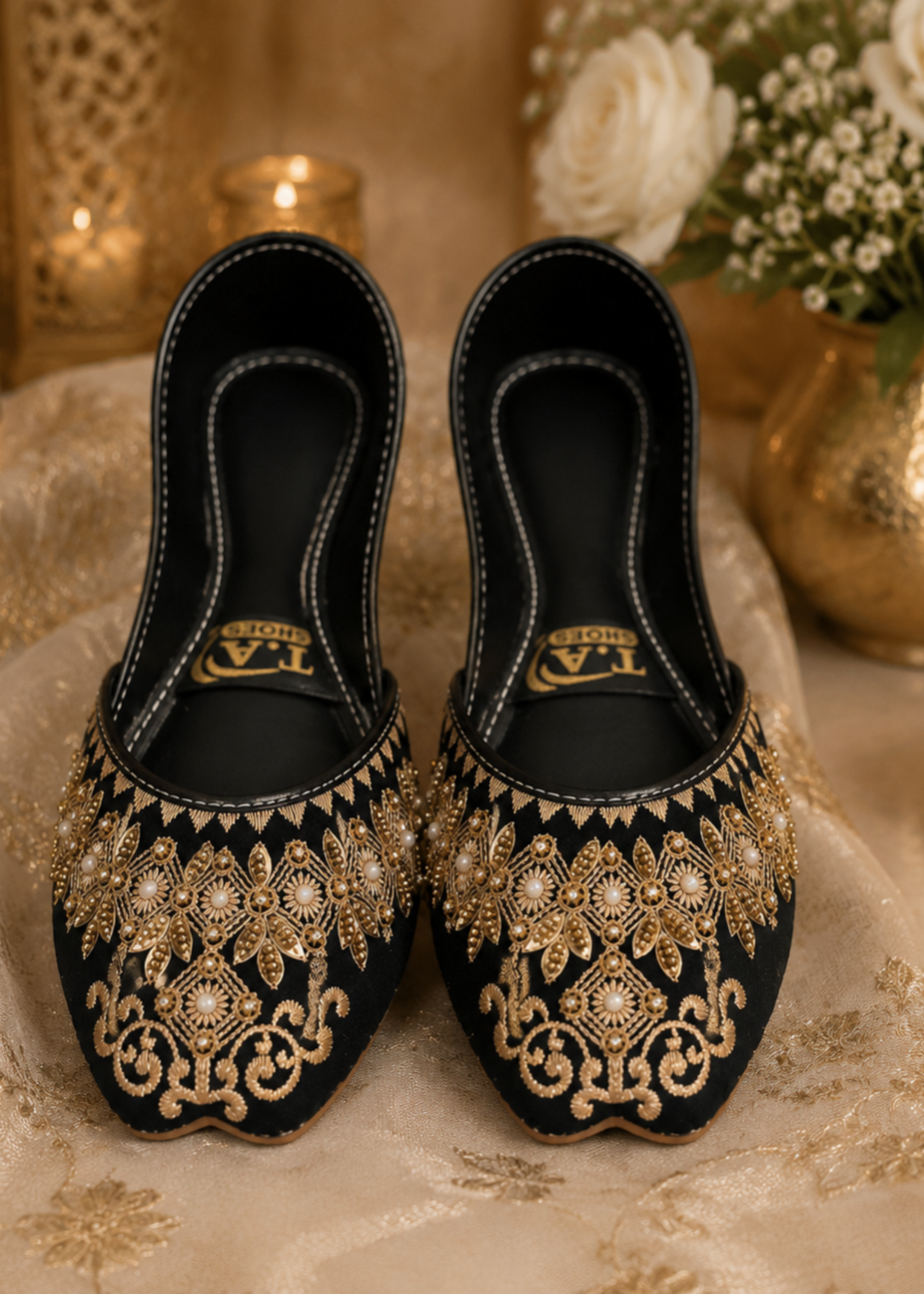 Khussa in Black by - High Quality Women Khussa TCG6760
