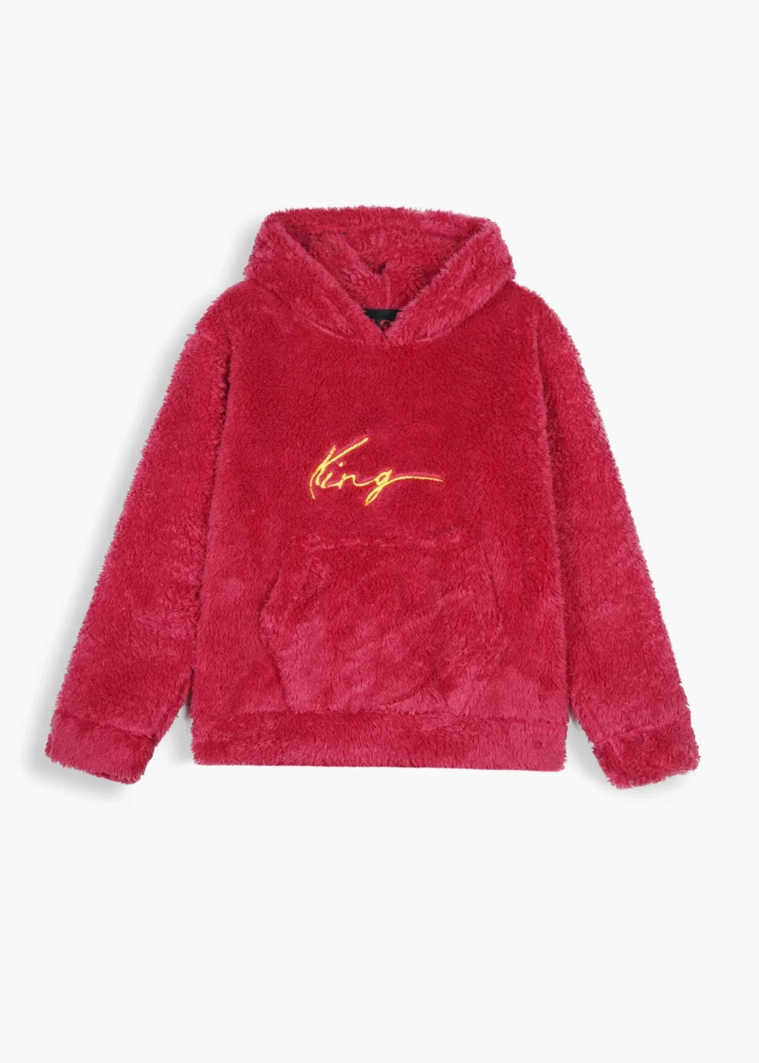 fleece Hoodie in Red