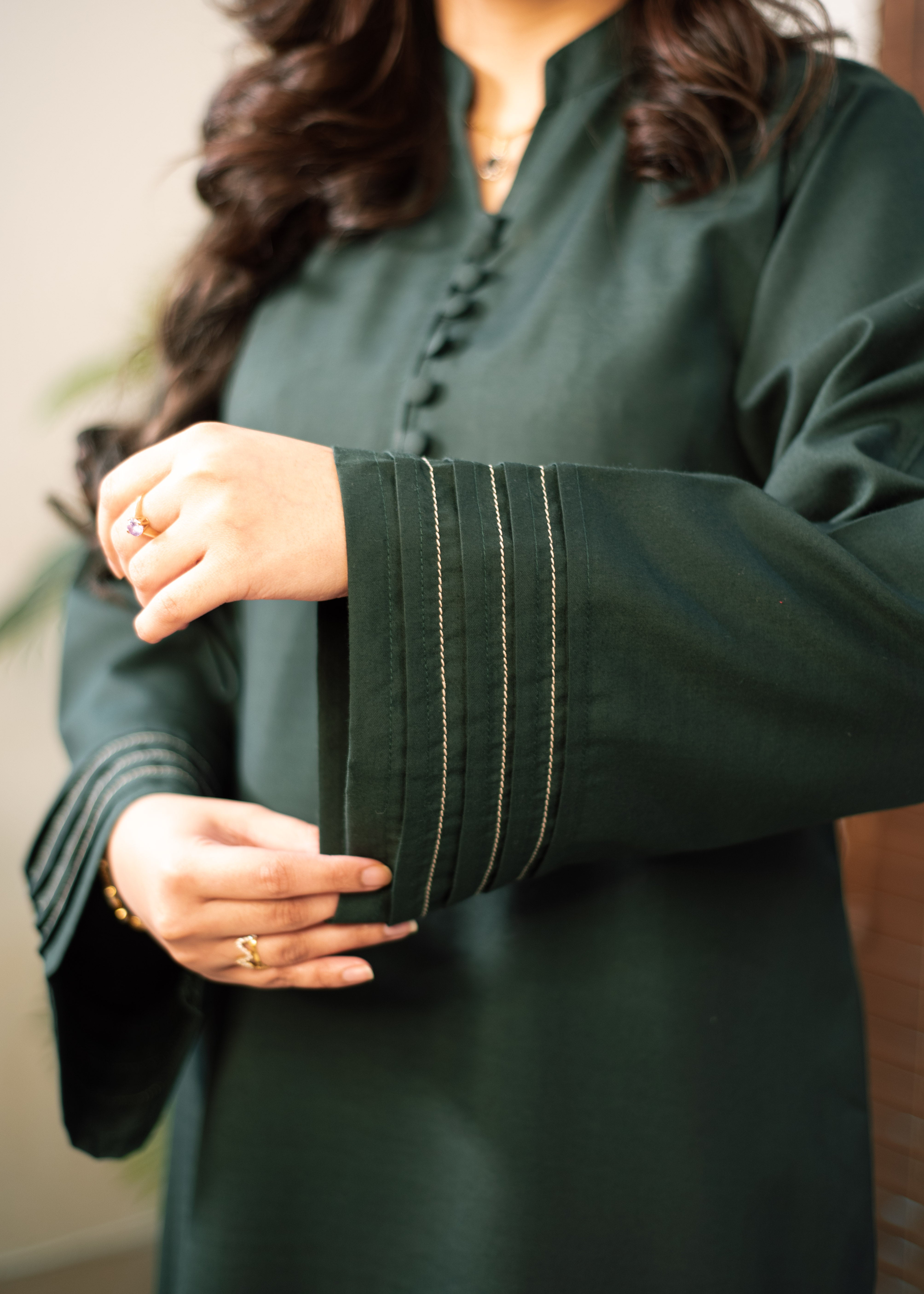 wash & wear Co Ord Sets in Dark green