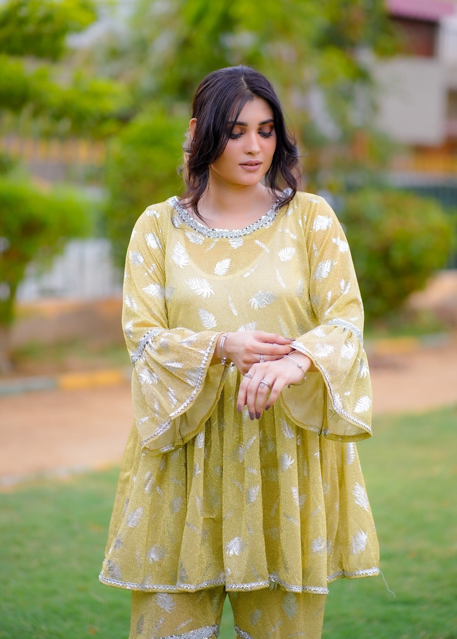 moonlight Gharara in Lemon