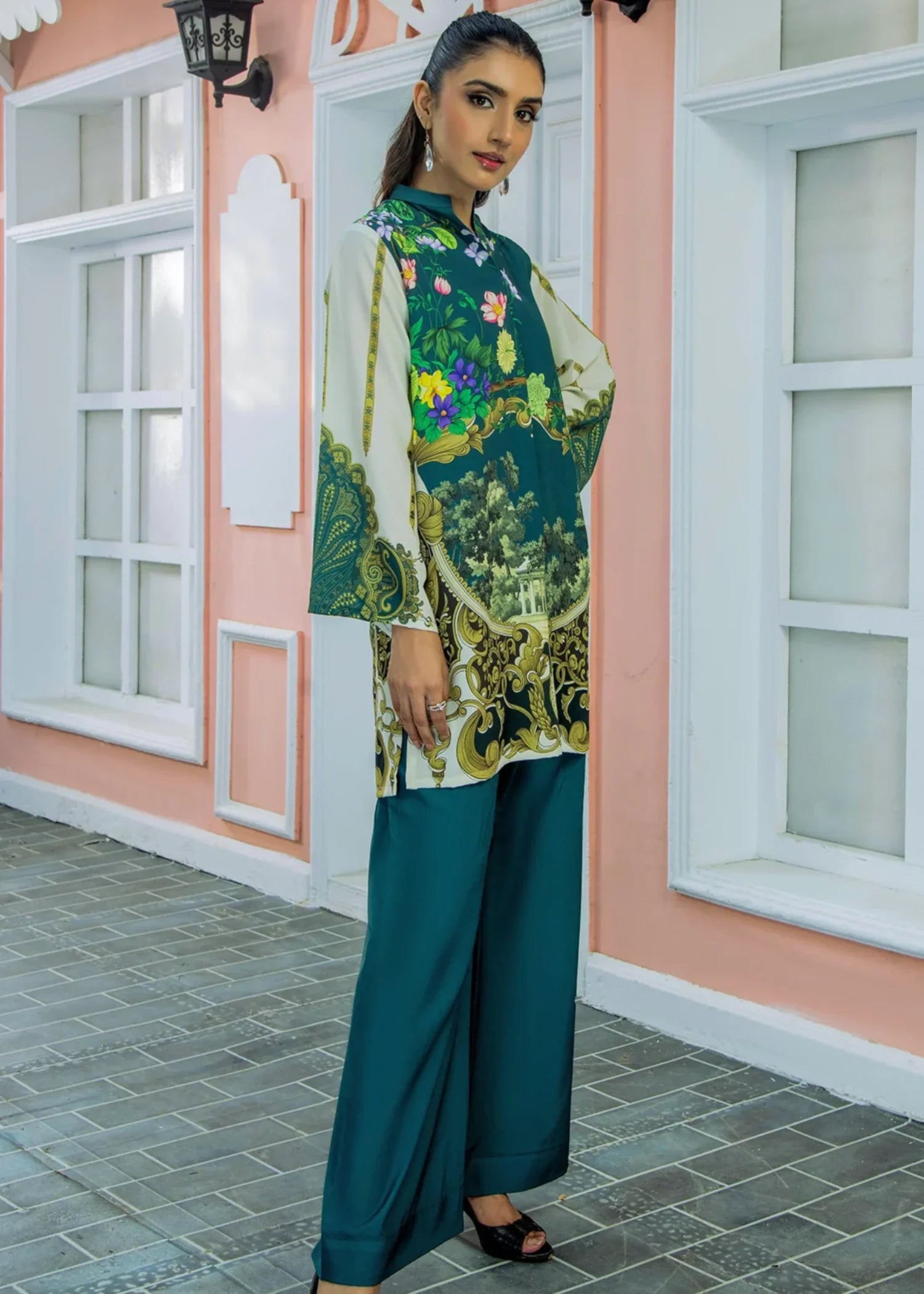 poly lawn Co ord Sets in Multi