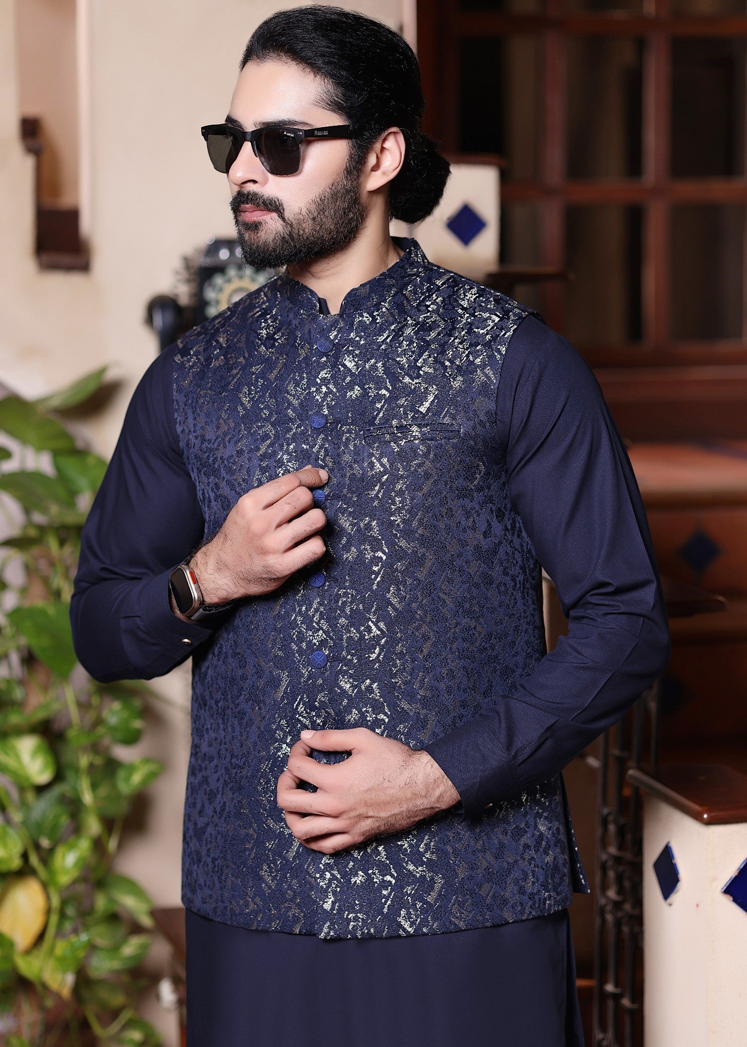 suiting Waistcoat in Blue by The Great Masters (TGM)