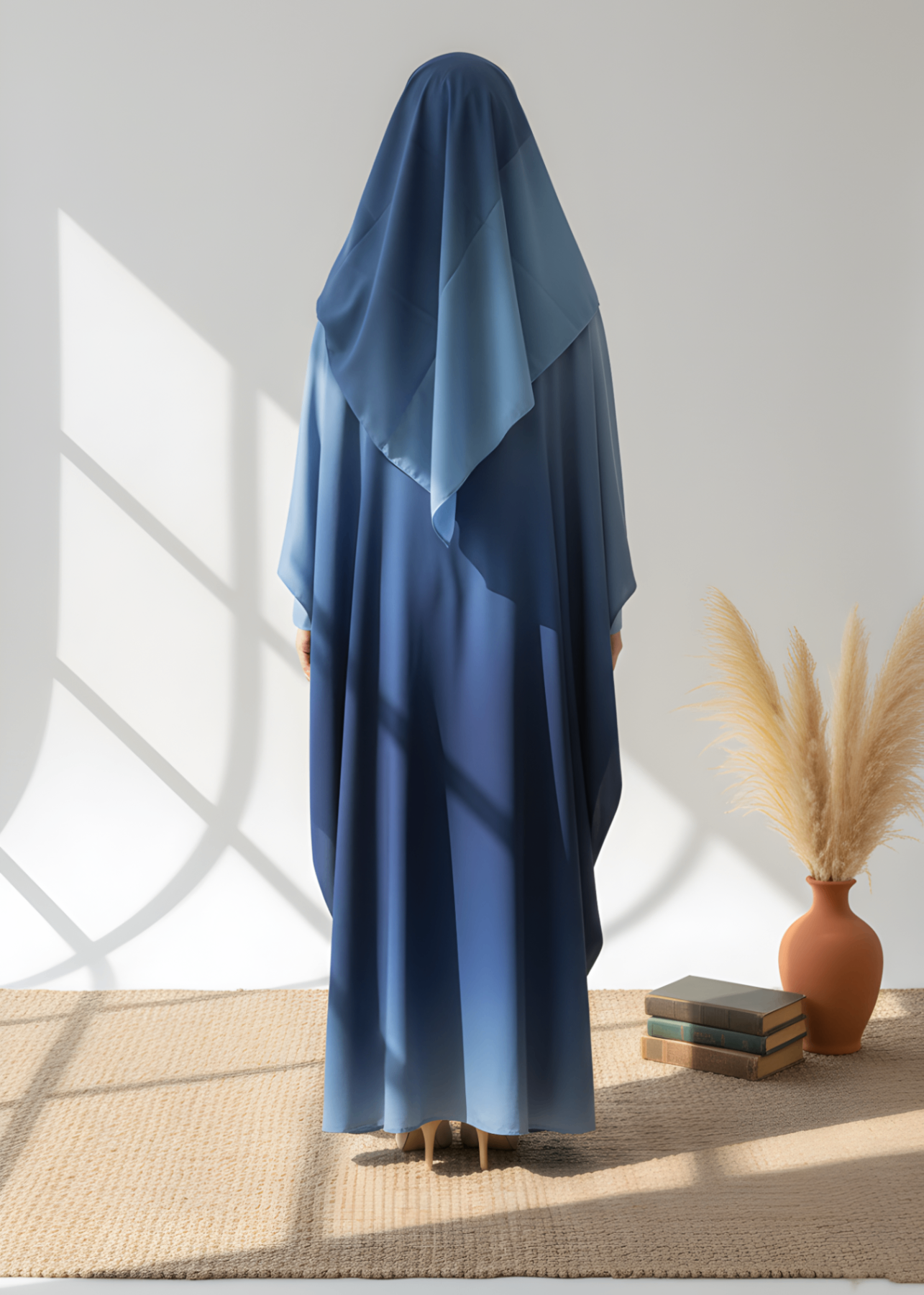 georgette Abaya in Blue