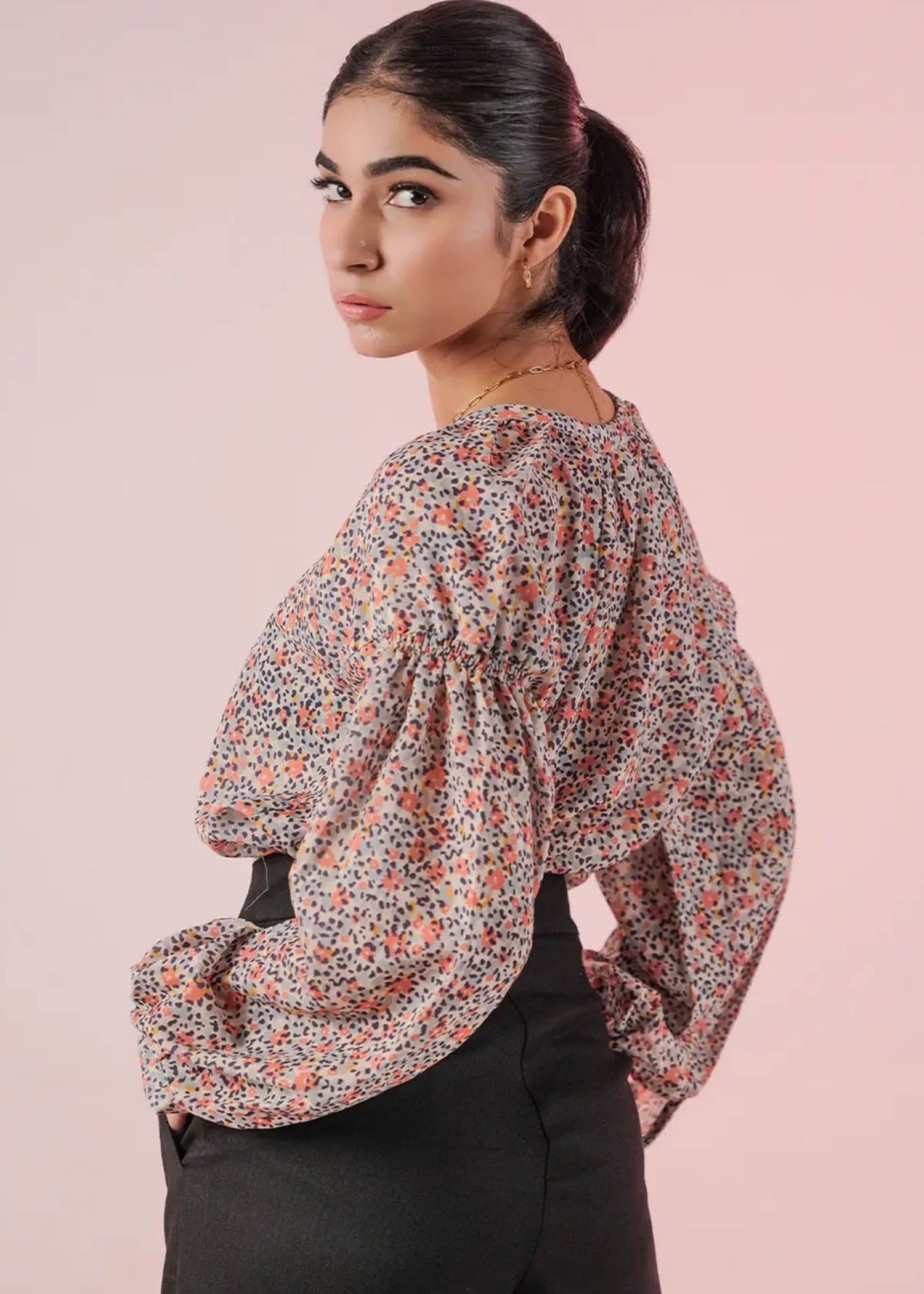polyester Top in Multi