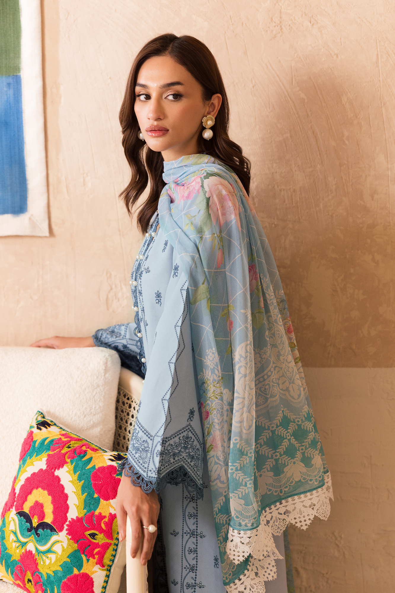 Nissa Chikankari Lawn – N-12