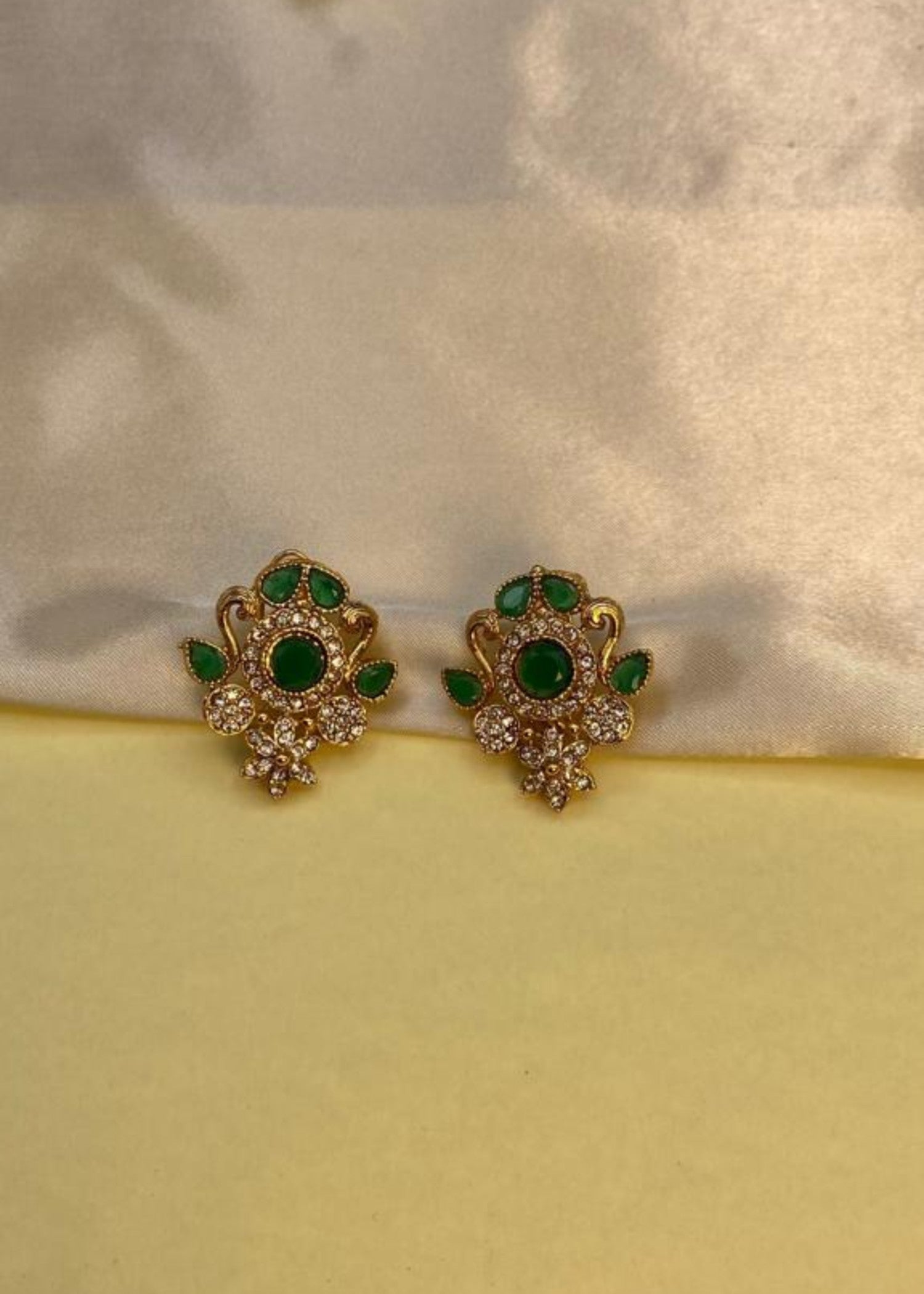 Earrings in Green Color by - Trendy Women Earrings WBA2412