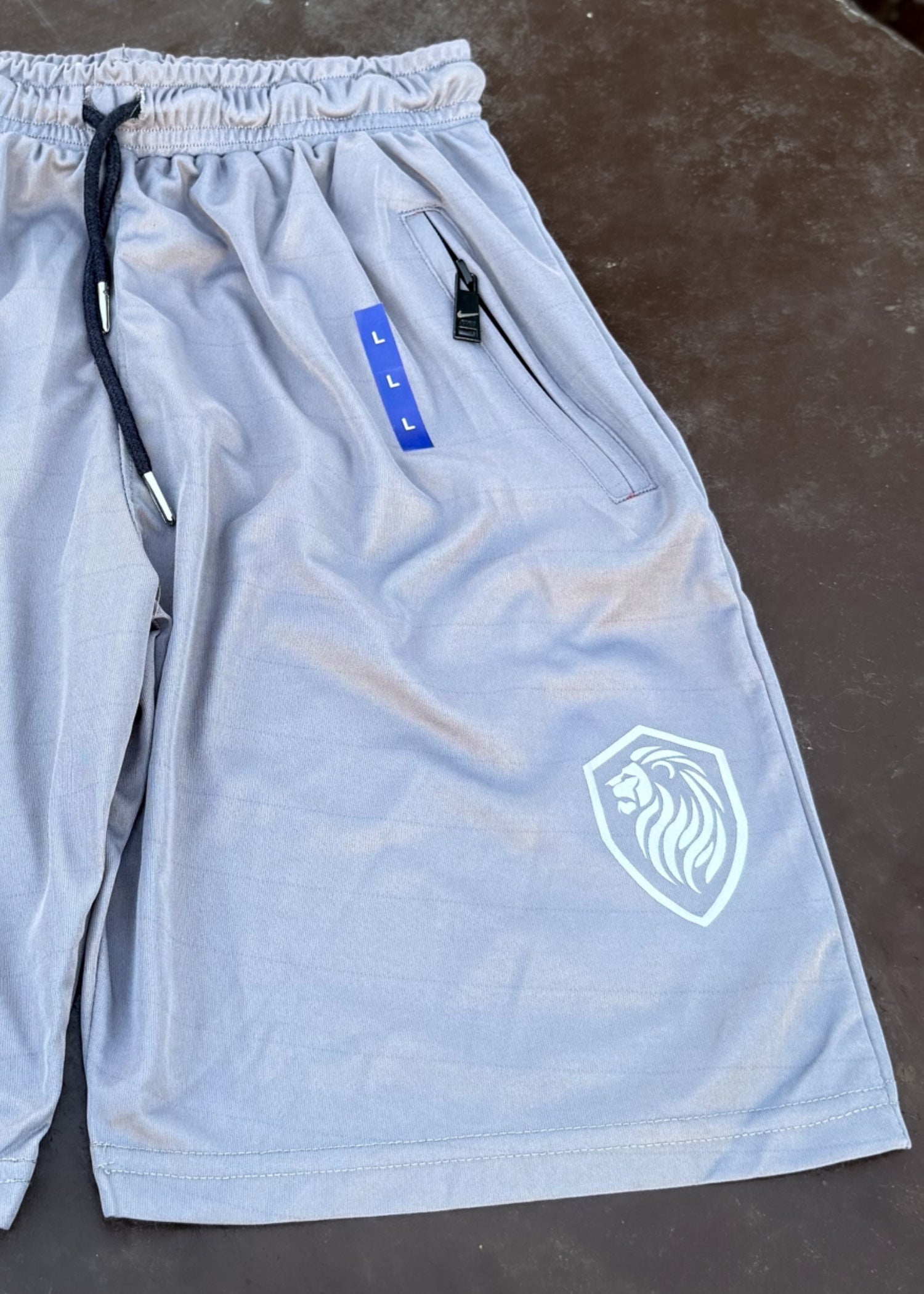 polyester Shorts in Pastel grey