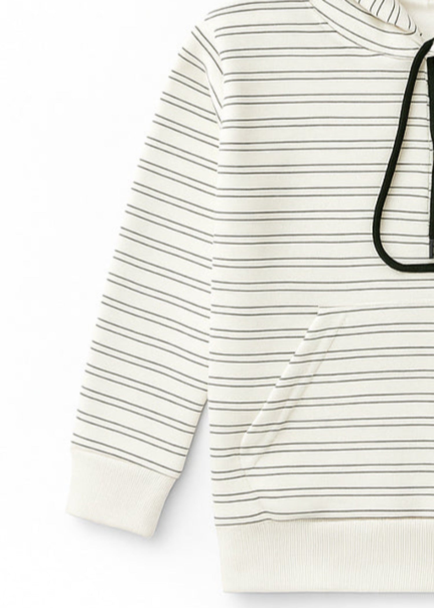 fleece Hoodie in Off-white