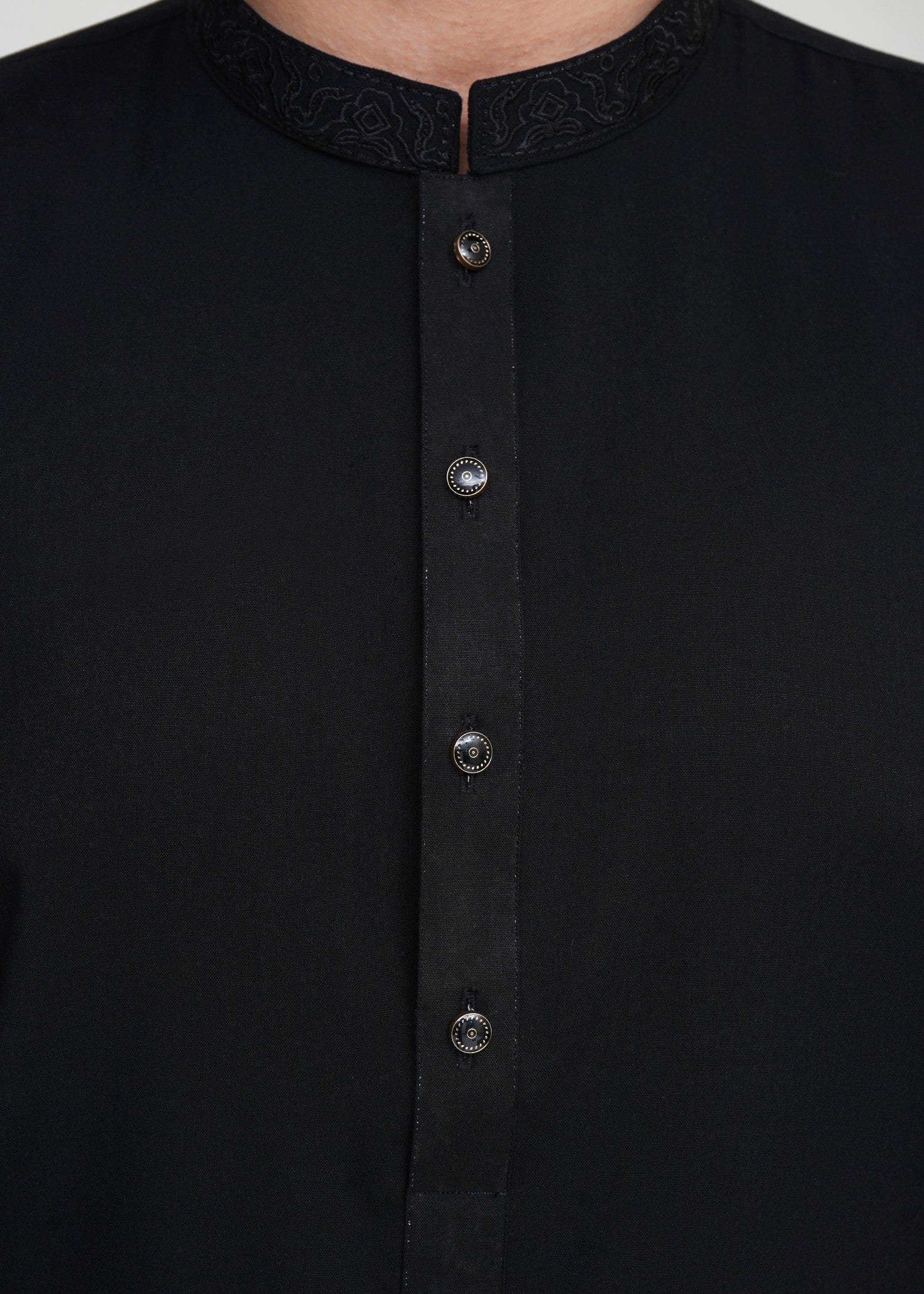 wash & wear Kurta in Black