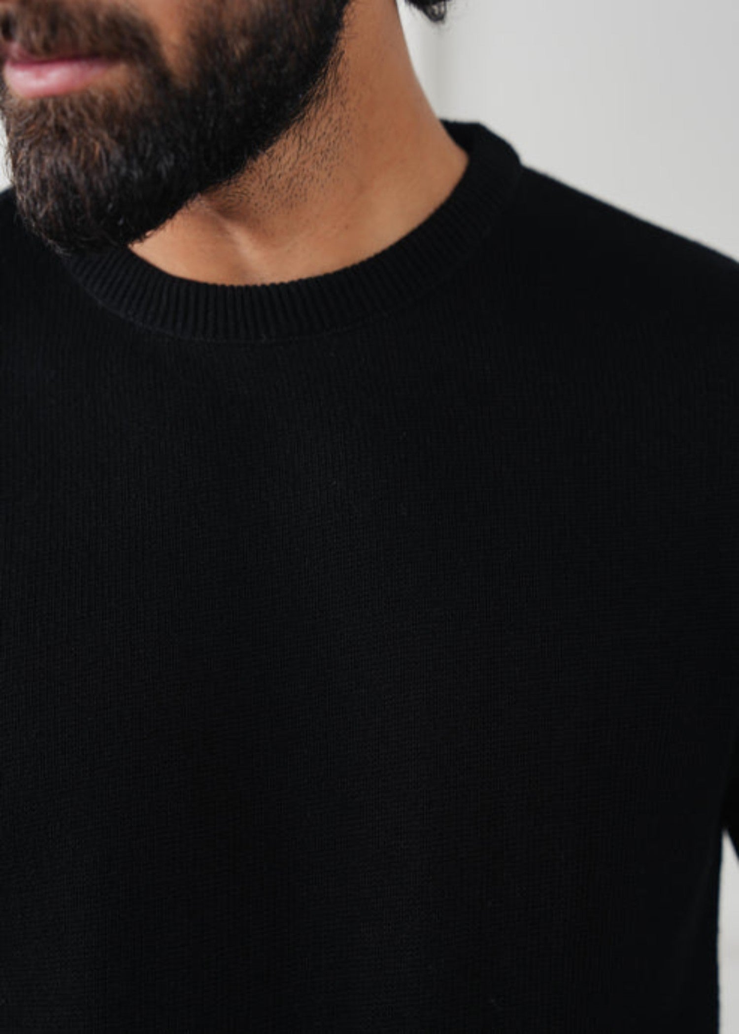cotton Sweater in Jet black by Avant Garde
