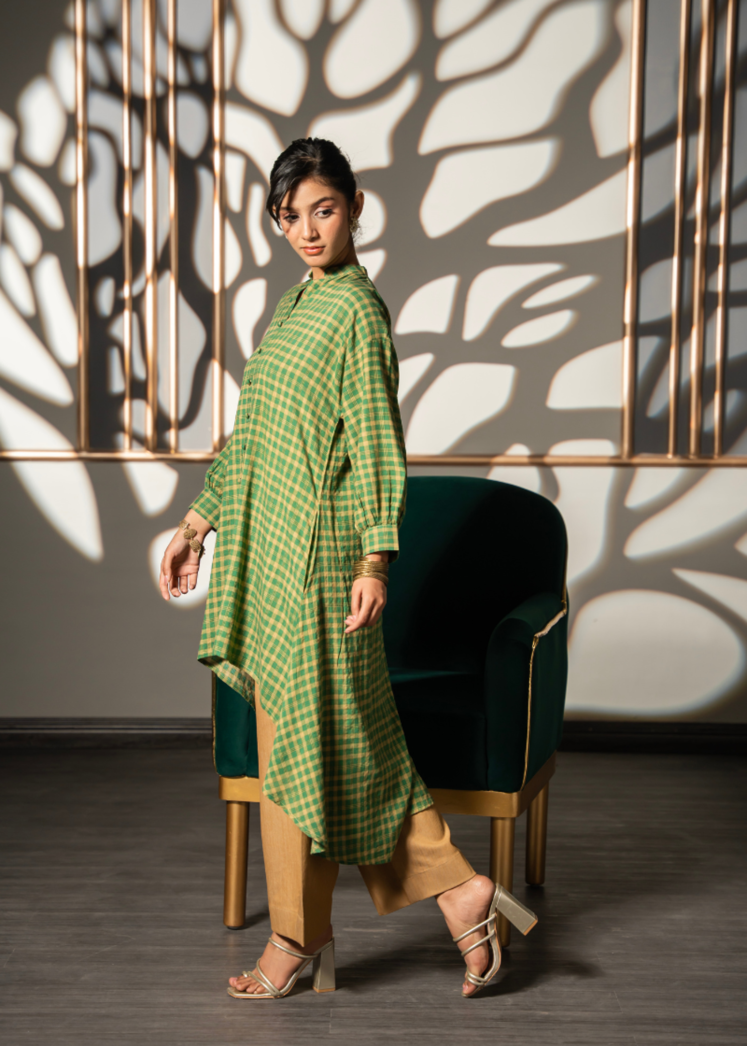 lawn Tunic in Herb green