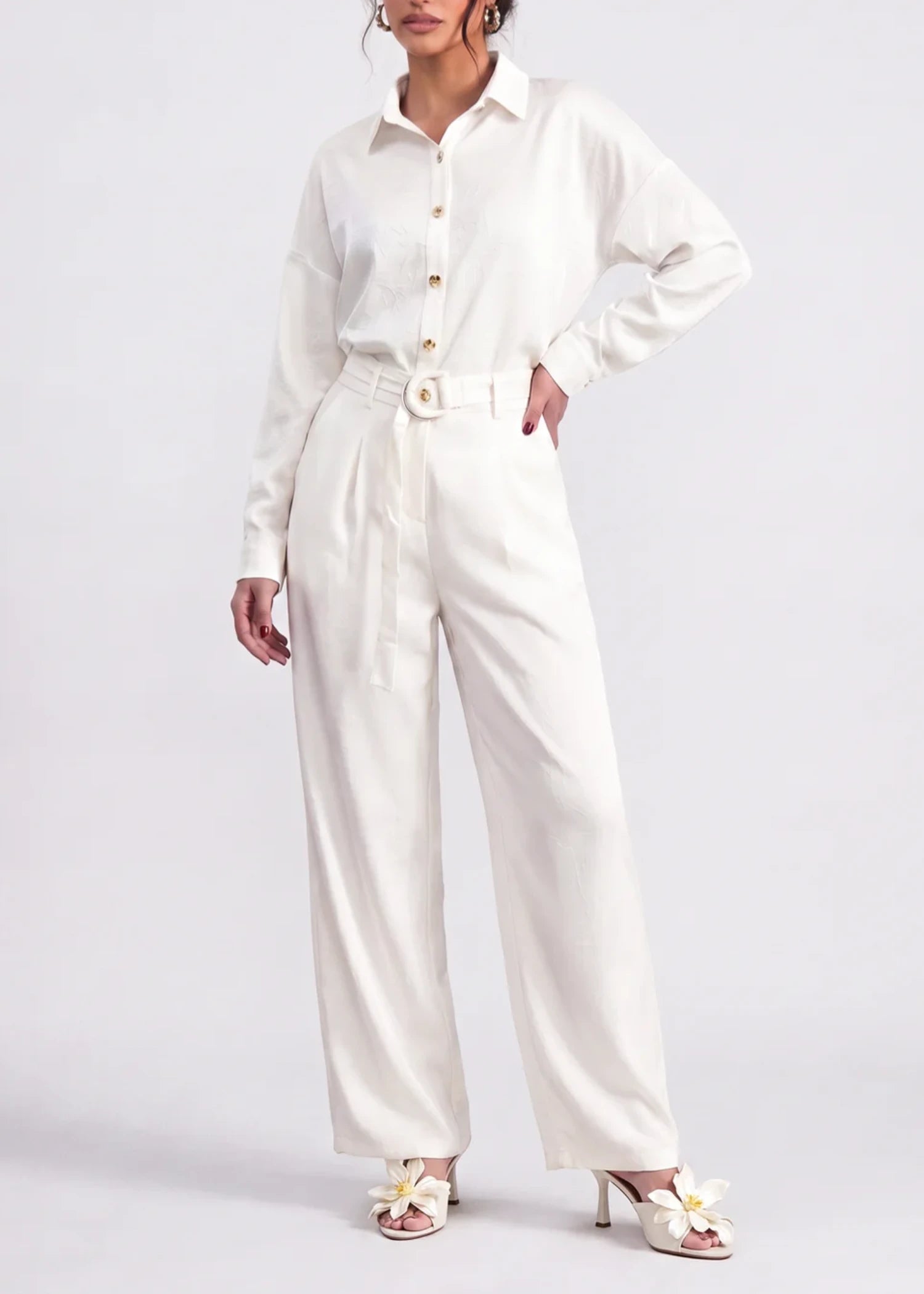 silk Top in White