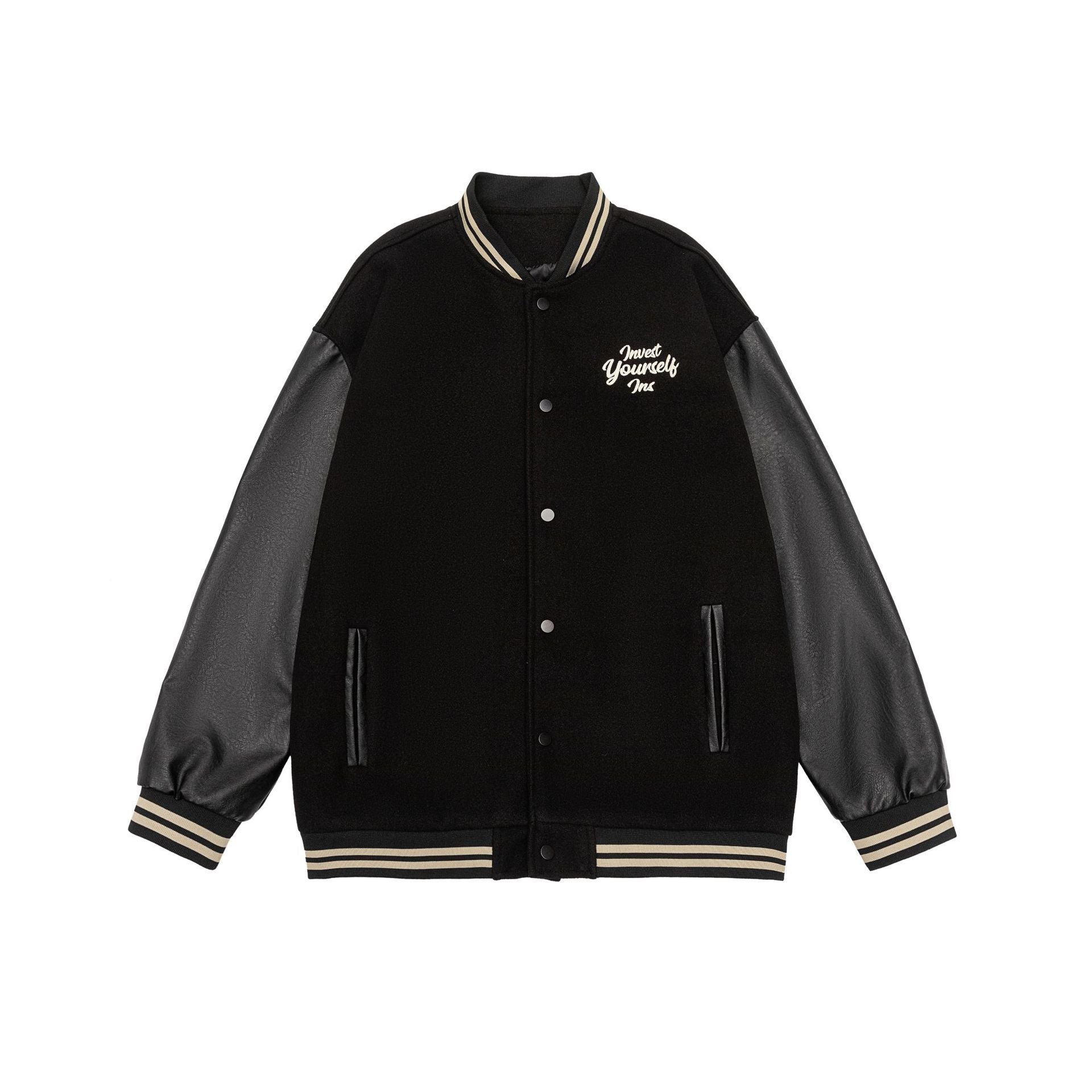 American Retro Sports Baseball Uniform Jacket Pu Shuai Embroidered Jacket
