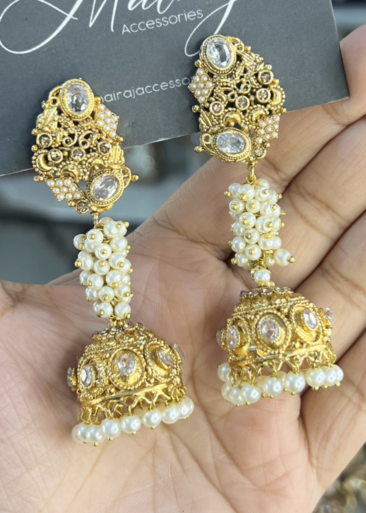Earrings in Gold Color by - Trendy Women Earrings PBK2884
