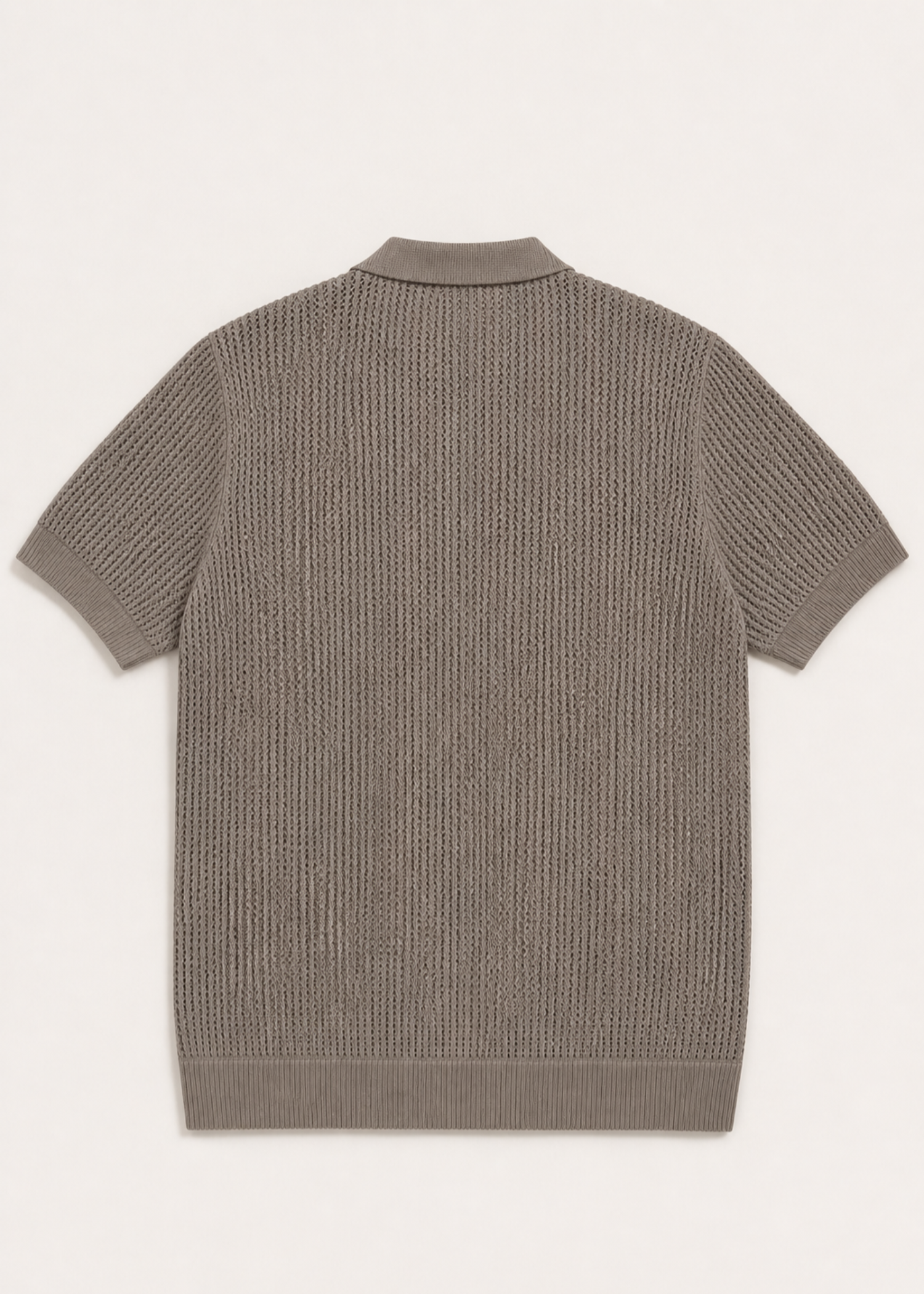 cotton Polo Shirt in Dim grey