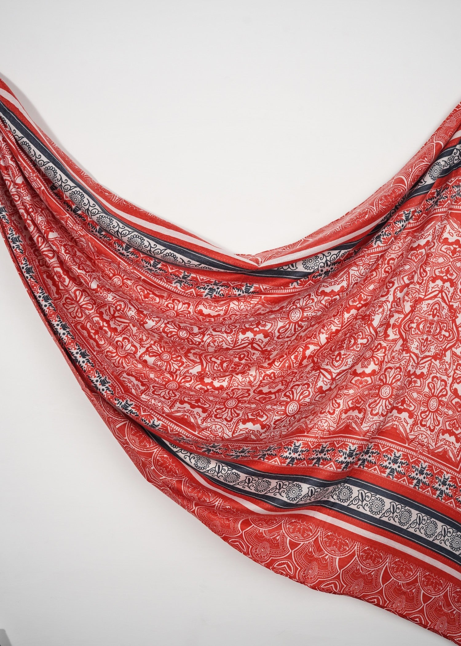 viscose rayon Hijab in Multi, cherry red