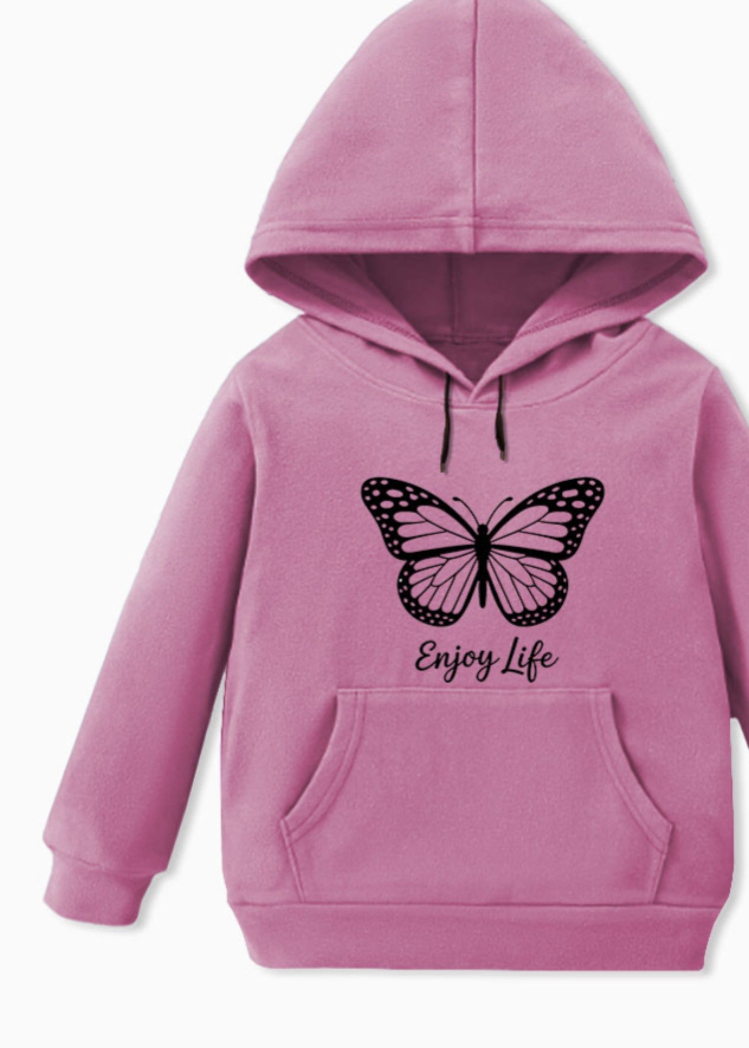 fleece Hoodie in Ultra pink