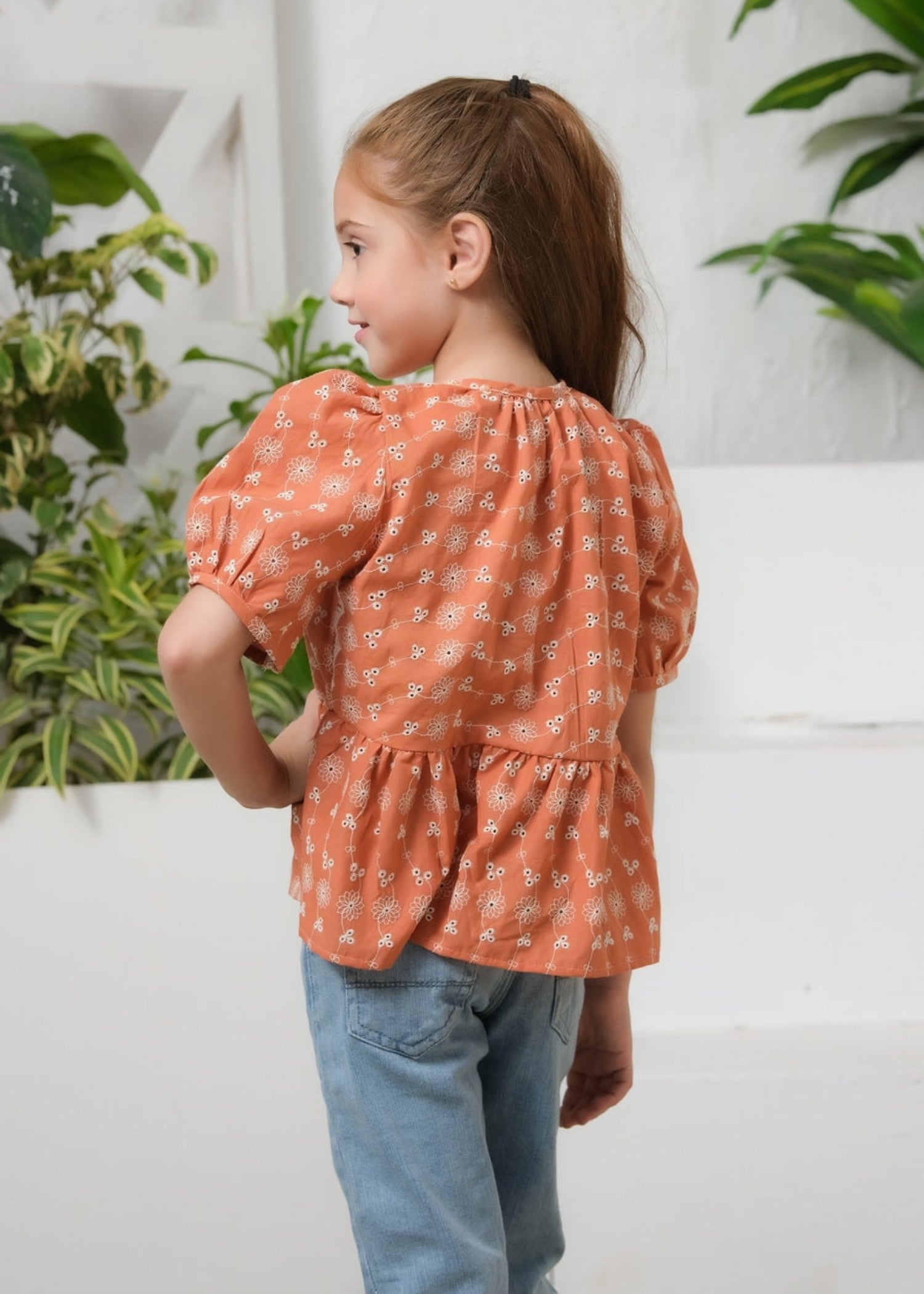Top in Burnt orange