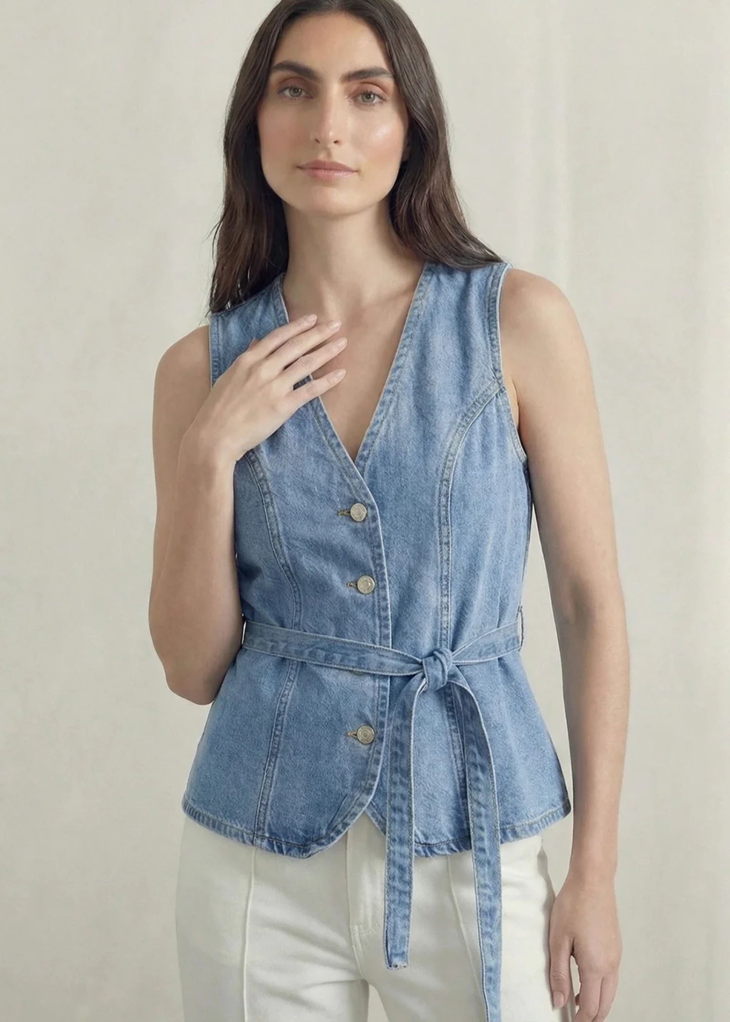denim Top in Royal blue